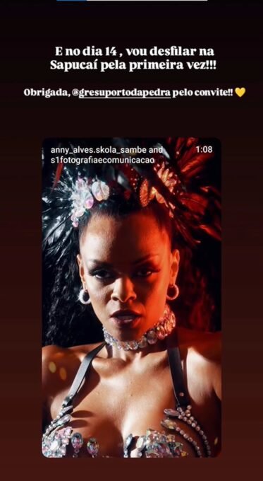 Bruna Surfistinha no Carnaval 2026 pela Porto da Pedra - Imagem do artigo original