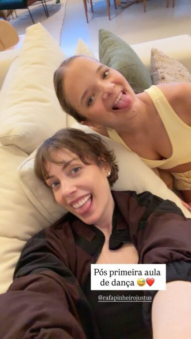 Rafa e Fabiana Justus comemoram primeira aula de dança - Imagem do artigo original