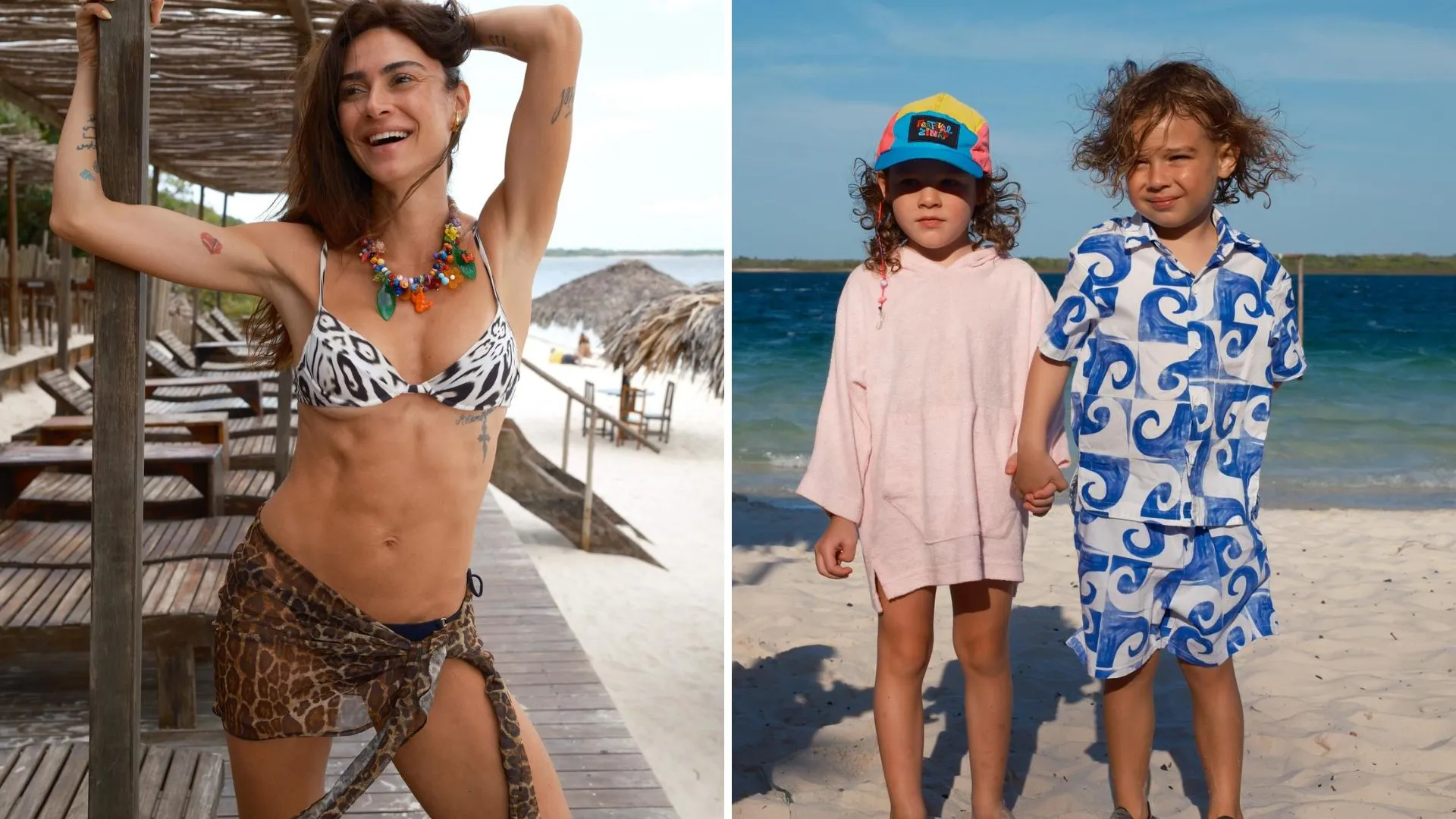 Thaila Ayala biquíni: fotos de férias com filhos no Ceará - Imagem do artigo