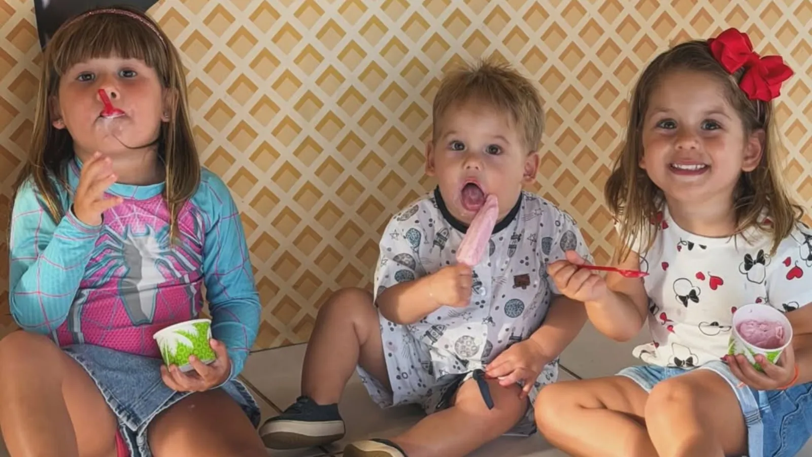 Virginia exibe filhos reunidos em mansão na tarde de sorvete - Imagem do artigo