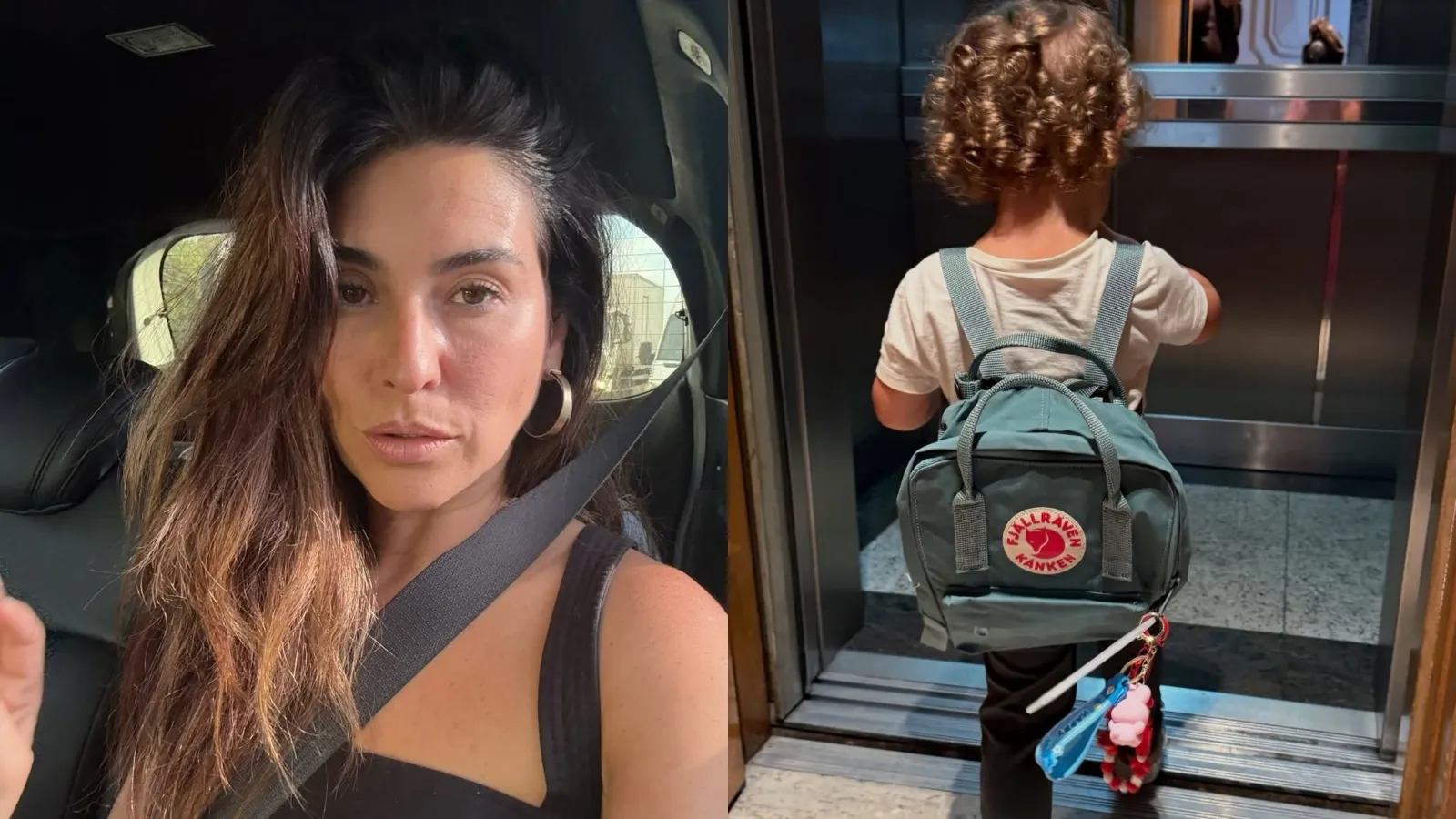 Fernanda Paes Leme leva Pilar ao primeiro dia de aula - Imagem do artigo