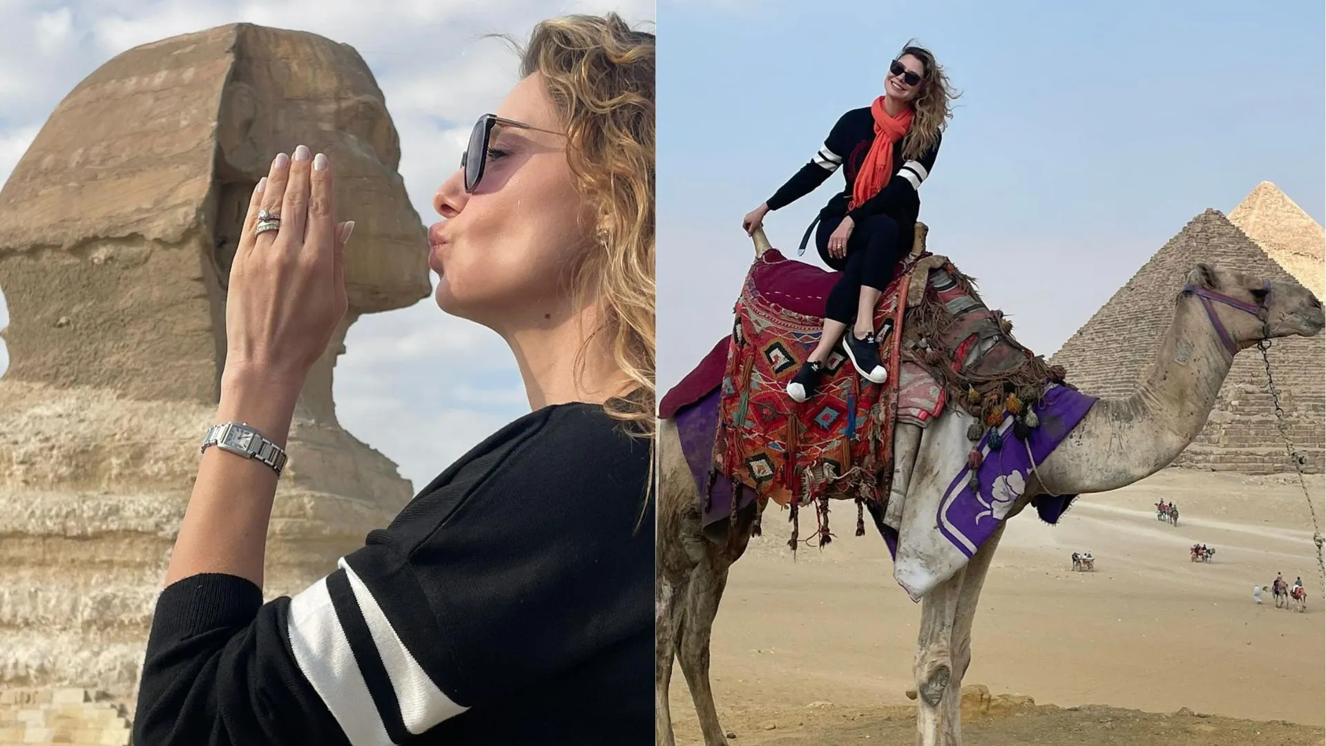 Lavinia Vlasak no Egito: álbum de fotos com pirâmides - Imagem do artigo