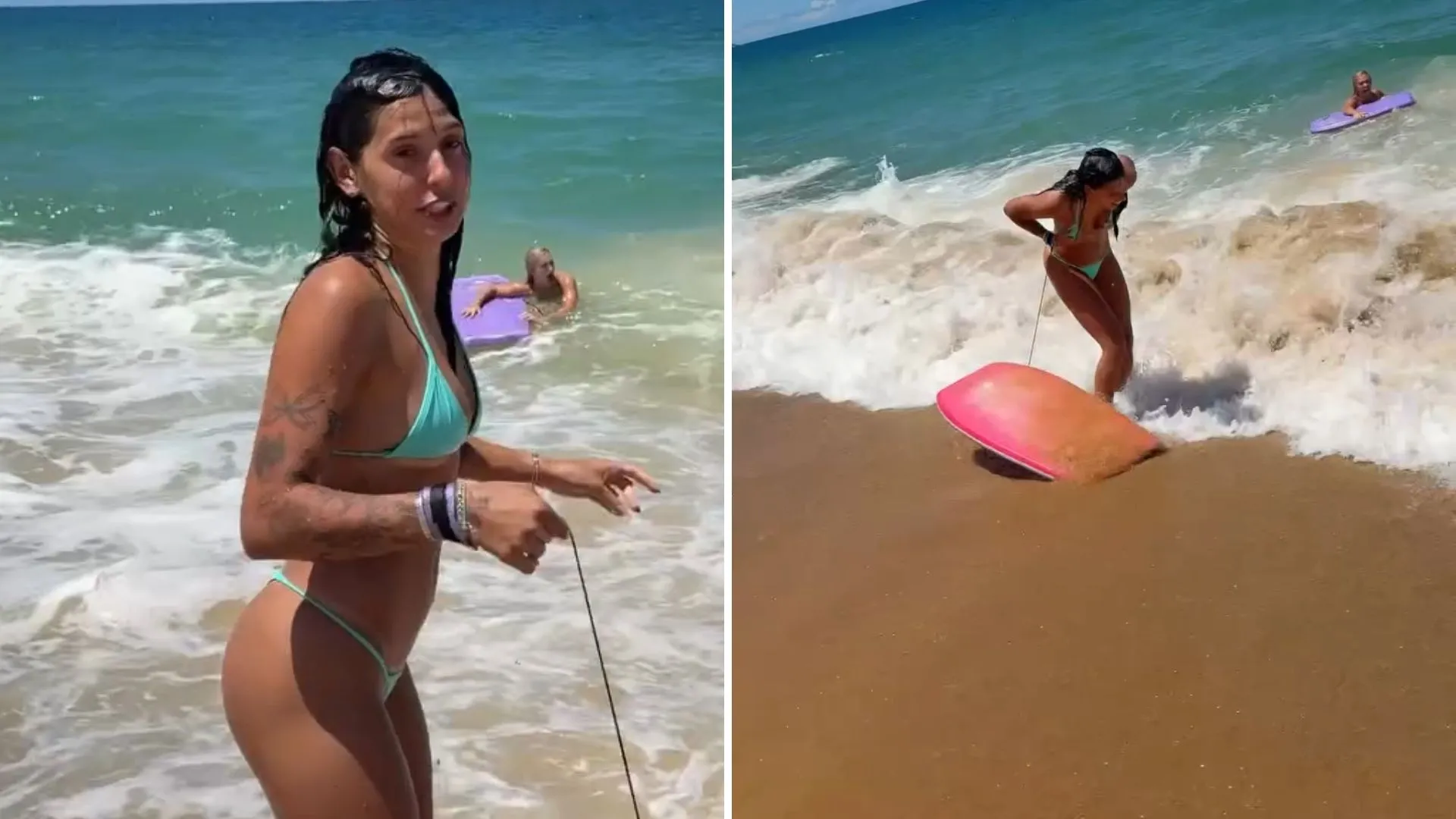 Ana Castela surf: cantora leva caldo em mar agitado - Imagem do artigo