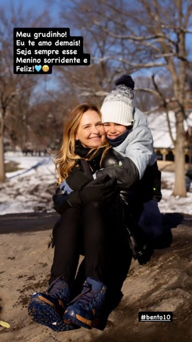 Fernanda Rodrigues celebra 10 anos do filho Bento - Imagem do artigo original