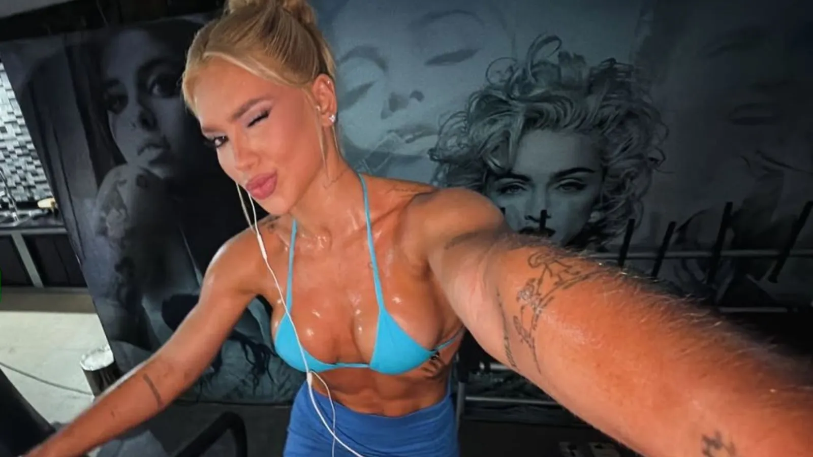 Virginia exibe biquíni em treino noturno na mansão - Imagem do artigo