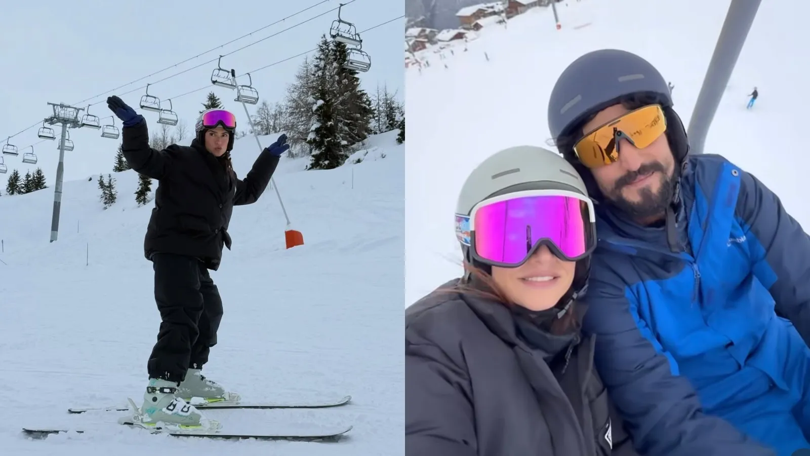 Thaila Ayala esquiando foge do Carnaval nos Alpes Franceses - Imagem do artigo