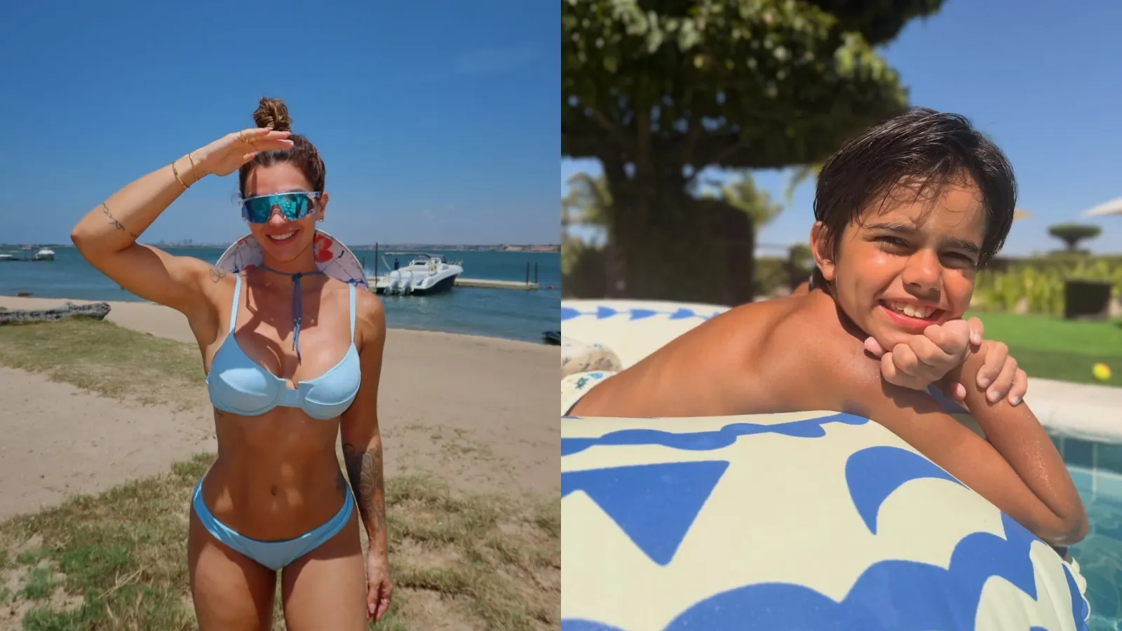 Kelly Key em Angola: dia de praia com filho caçula - Imagem do artigo