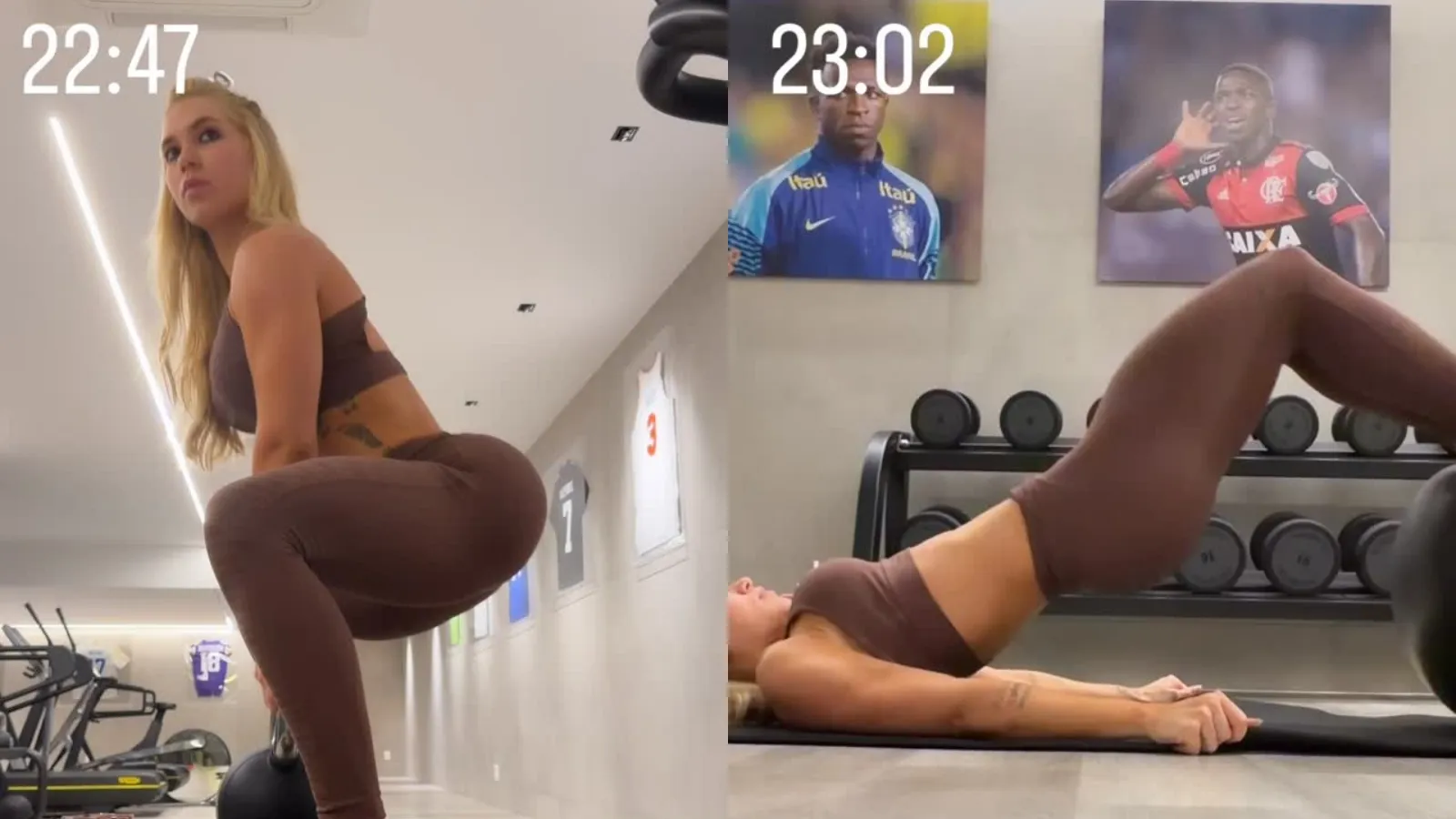 Virginia Fonseca treina na academia de Vini Jr no Rio - Imagem do artigo