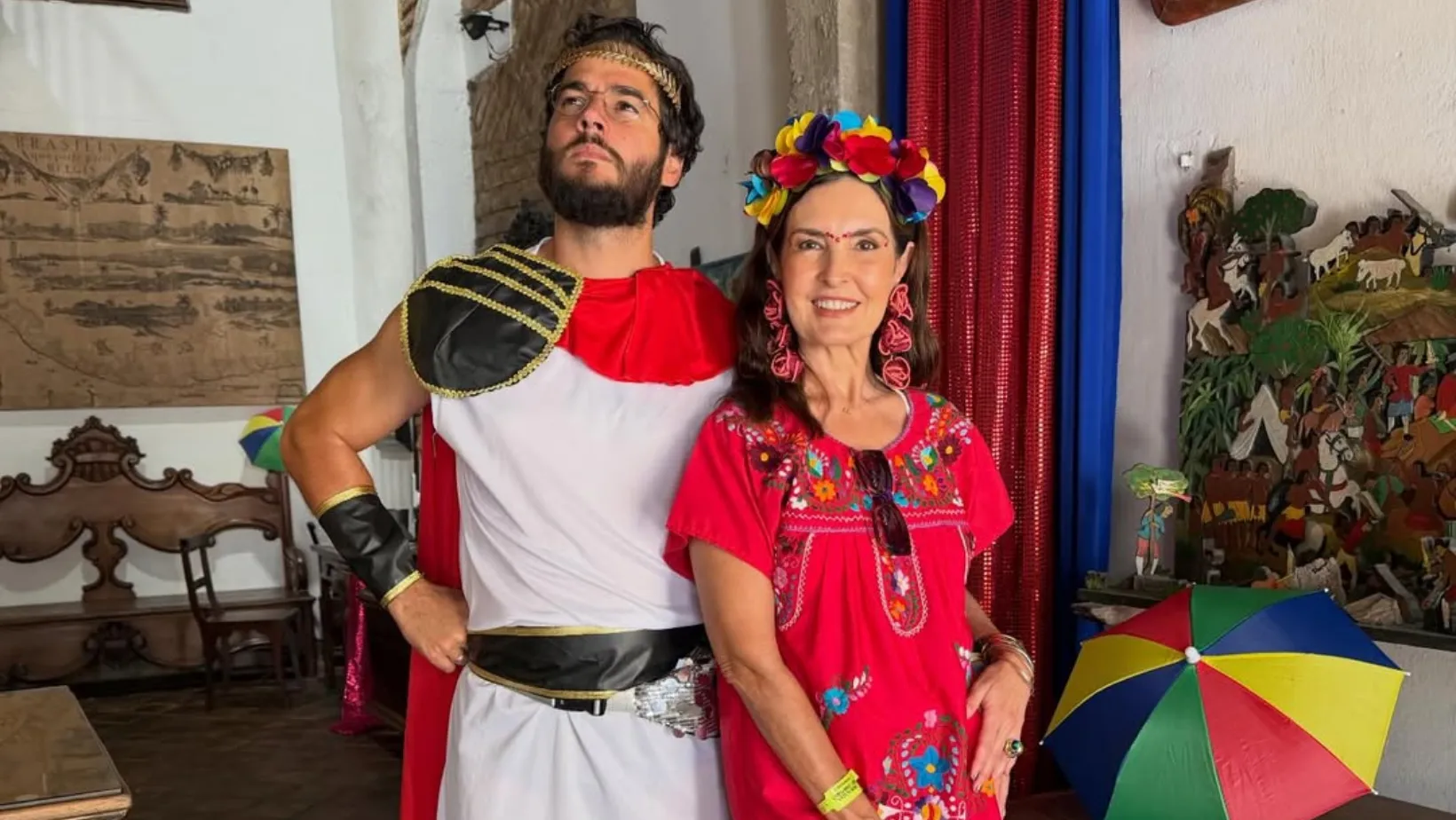 Fátima Bernardes exibe fantasia de Frida Kahlo em Olinda - Imagem do artigo