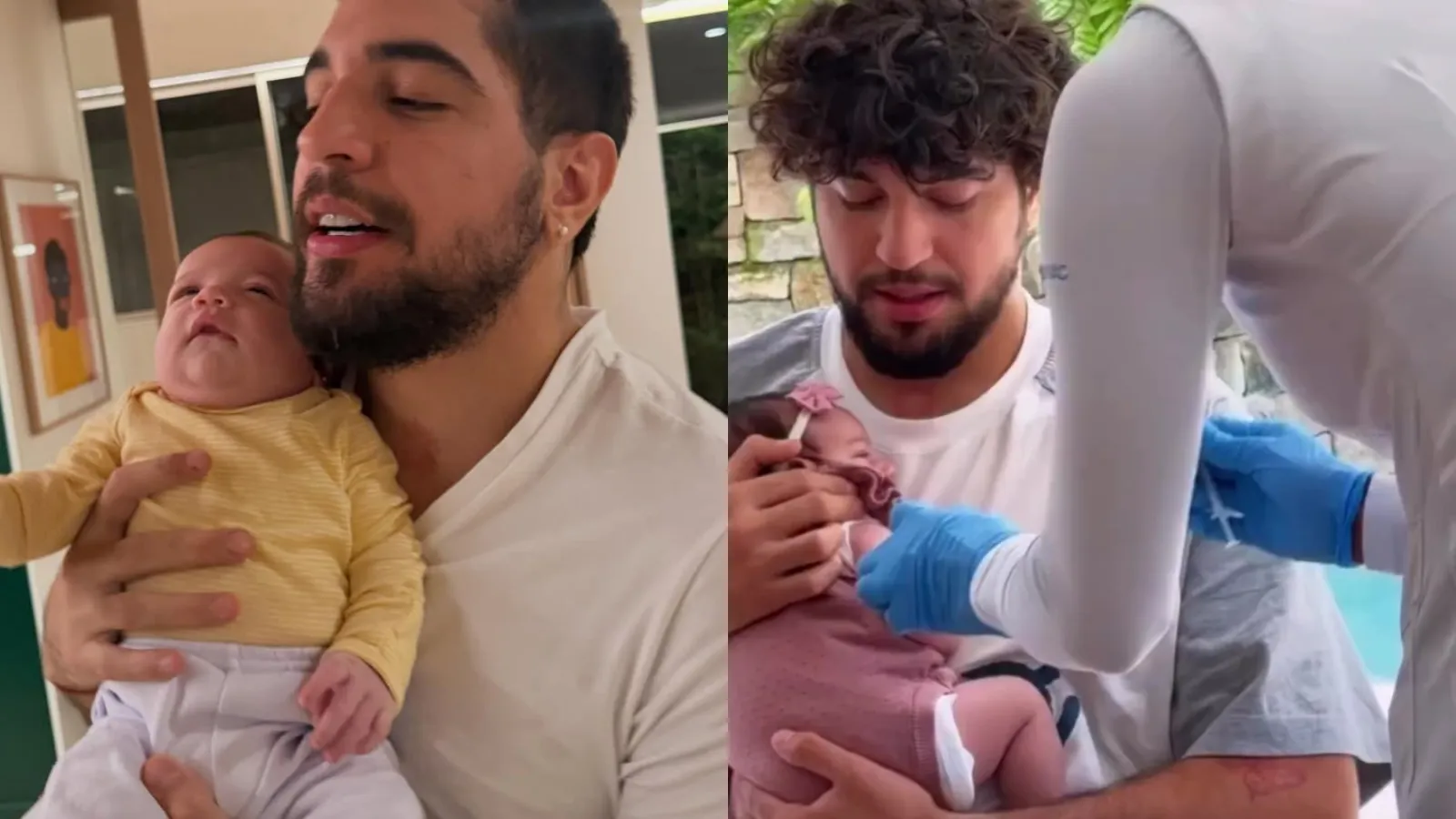 Vacinação da filha de Nattan emociona cantor e fãs - Imagem do artigo