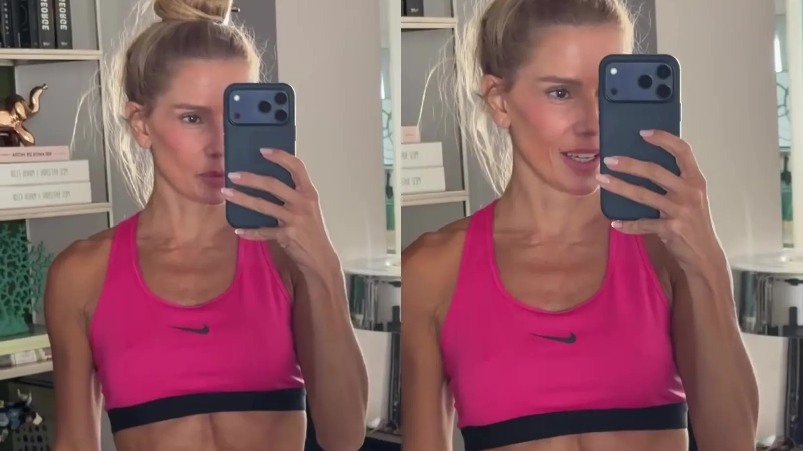 Deborah Secco exibe abdômen definido em treino caseiro - Imagem do artigo