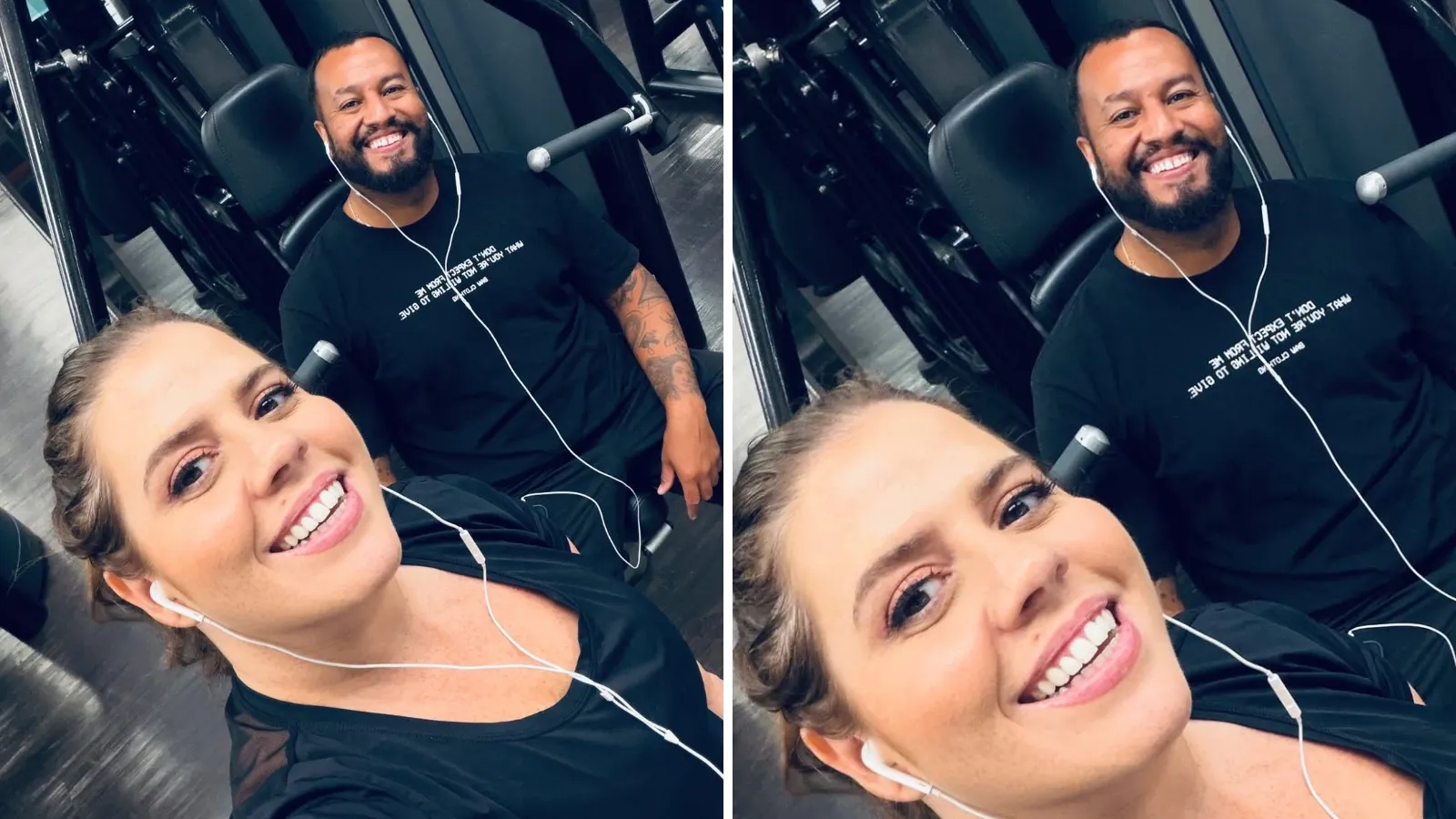 Tati Machado treina com marido Bruno Monteiro na academia - Imagem do artigo