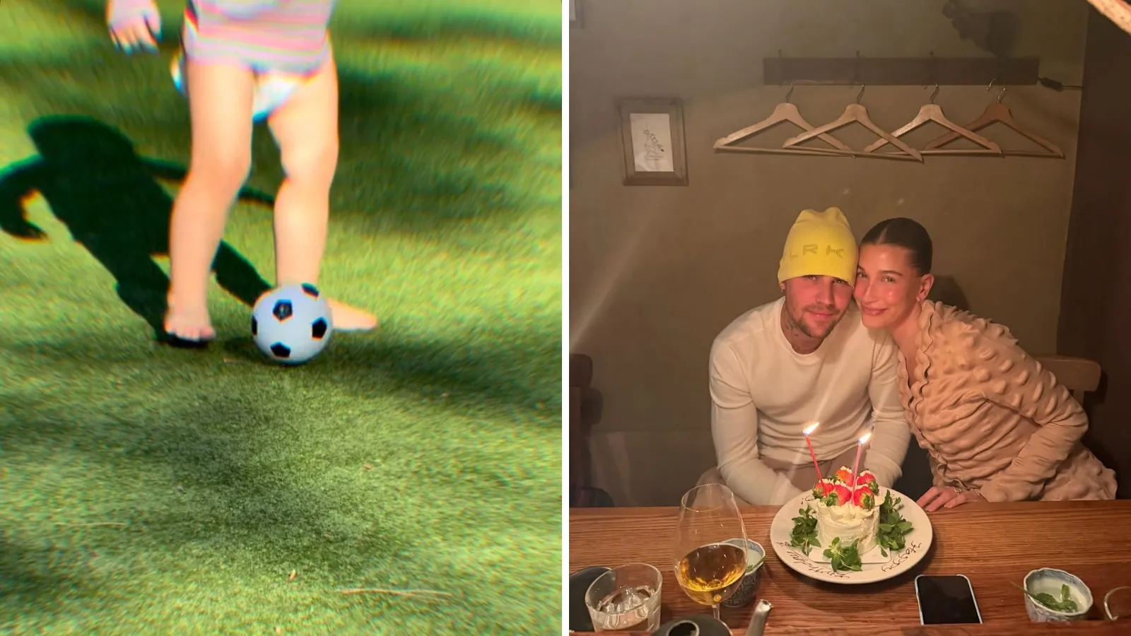 Hailey Bieber exibe vídeo raro do filho jogando bola - Imagem do artigo