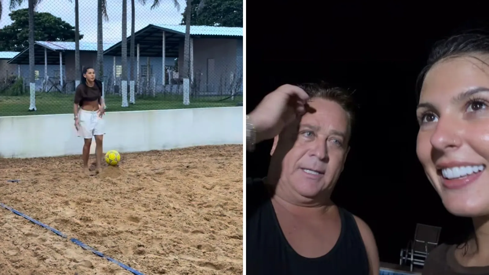 Ana Castela vence Leonardo no futevôlei na Fazenda - Imagem do artigo