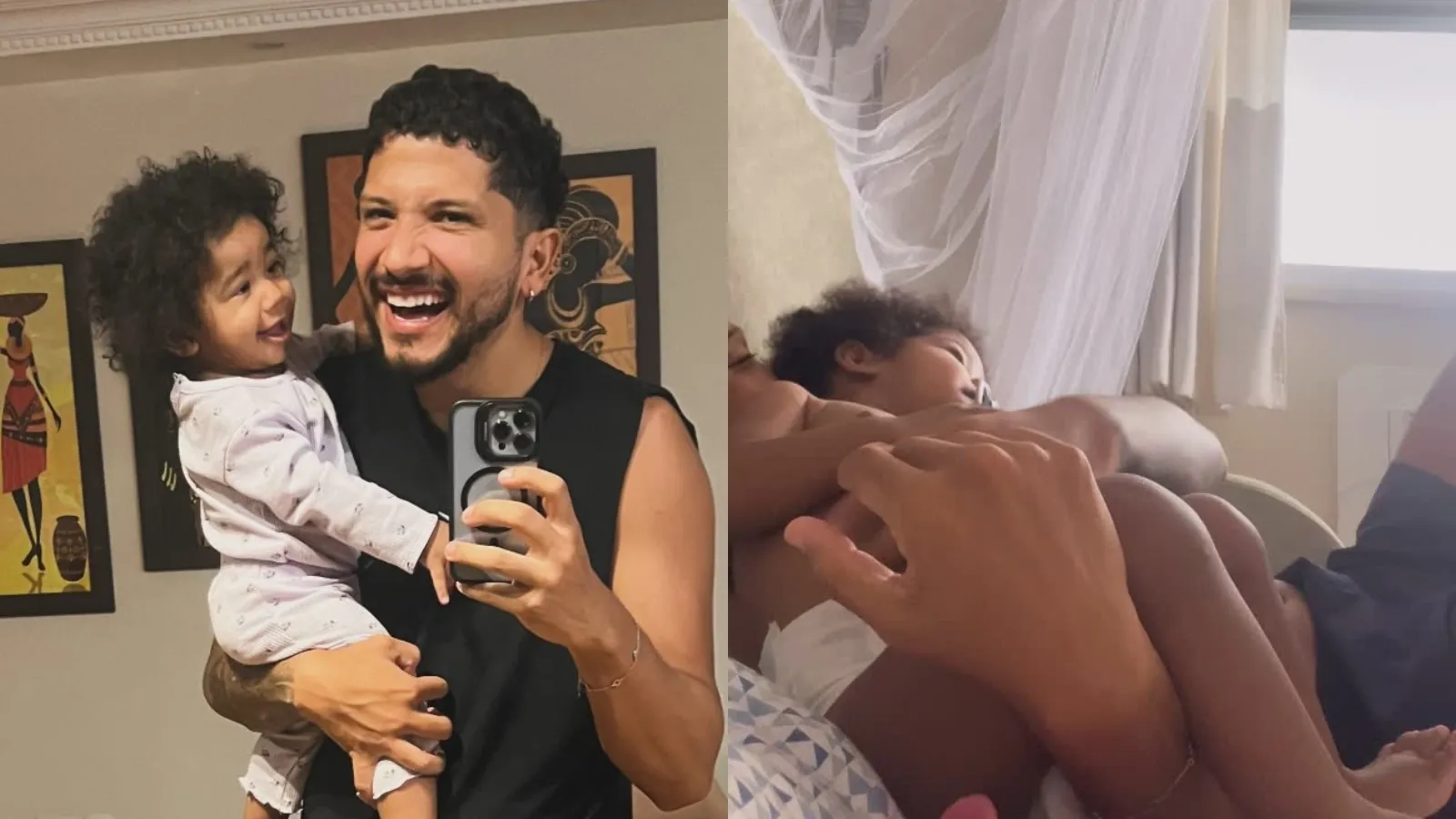 Nala, filha de Iza, aparece em momento fofo com Yuri - Imagem do artigo