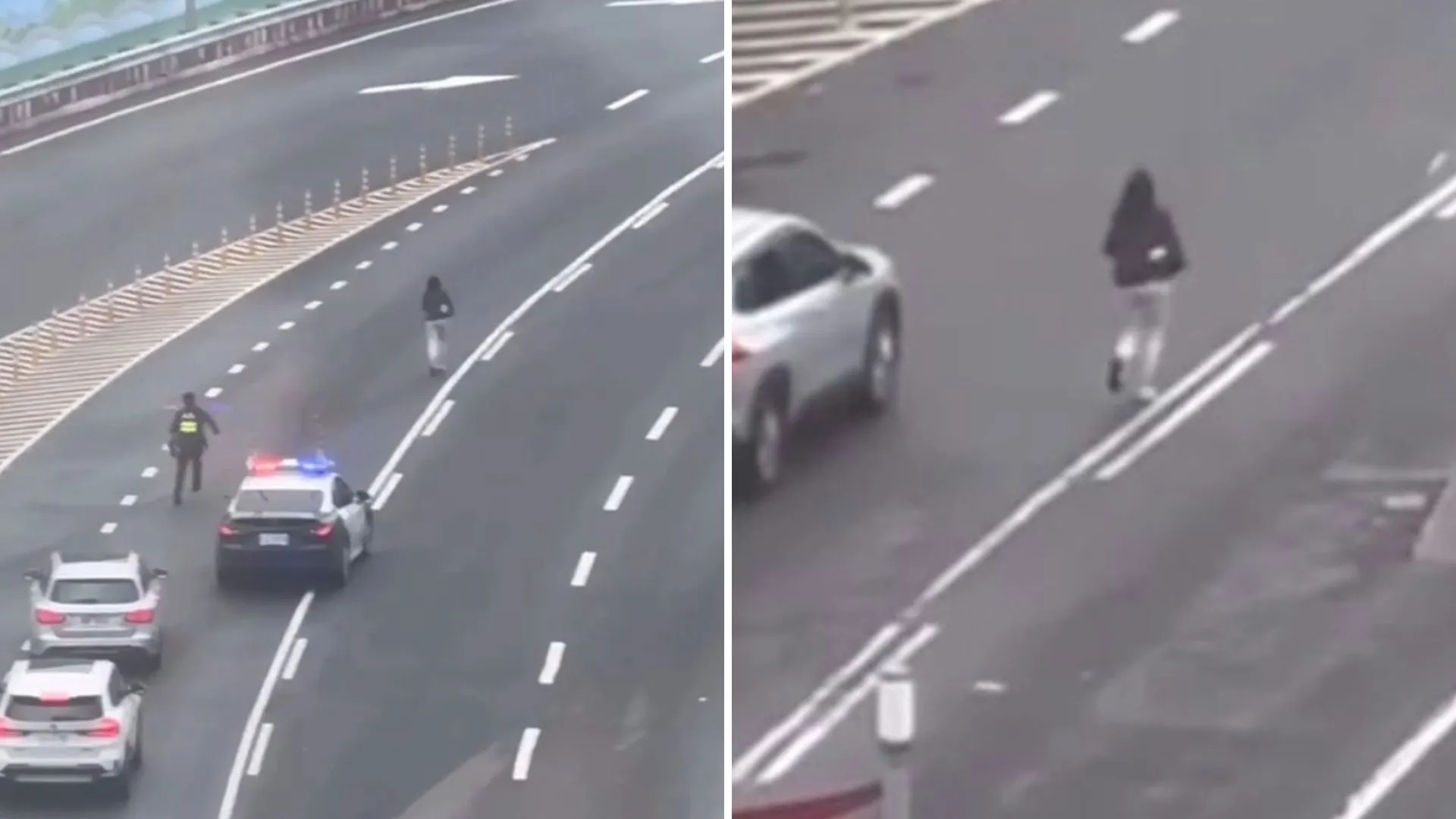 Mulher corre em rodovia de Taiwan para pegar voo a tempo - Imagem do artigo