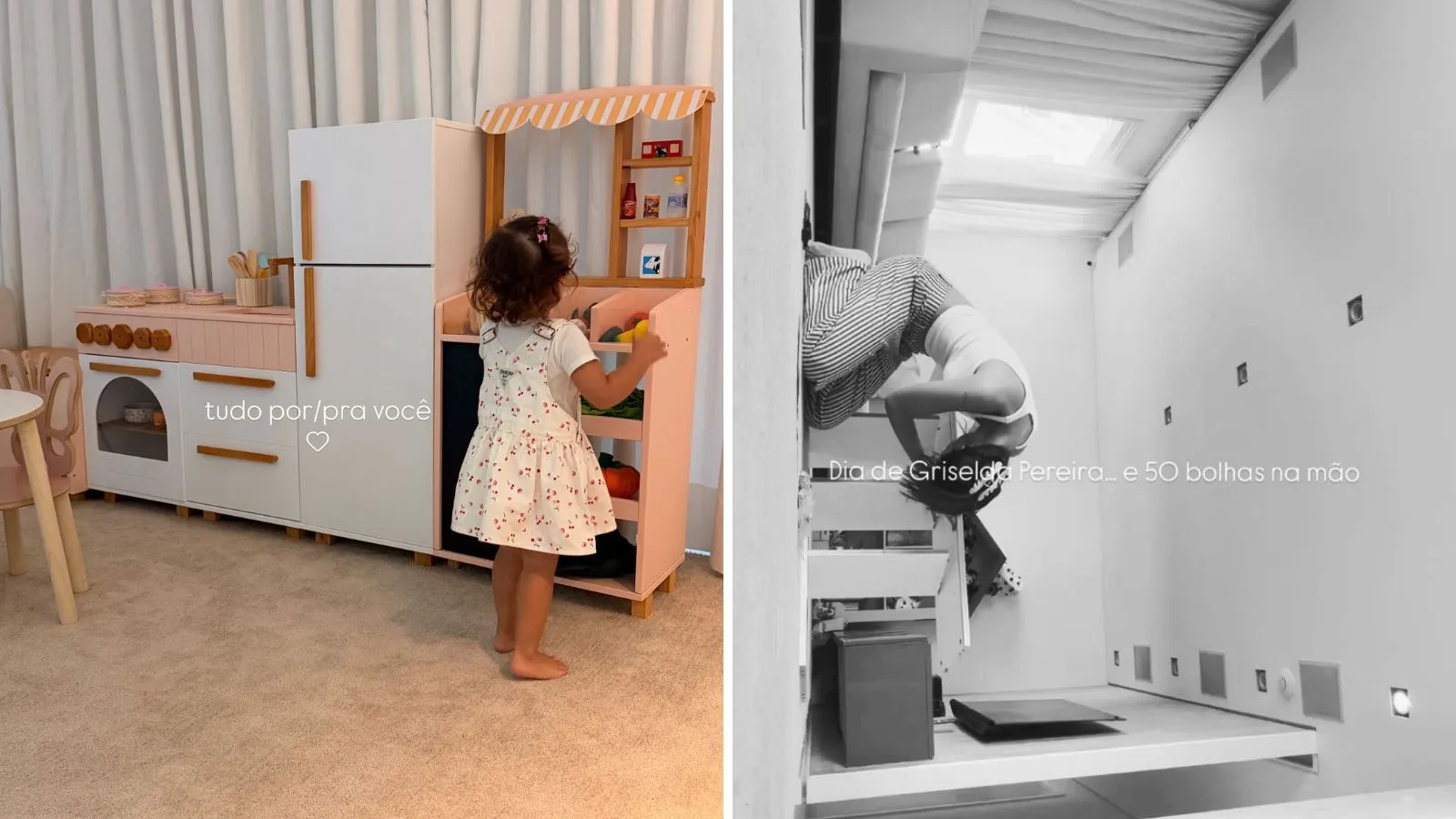 Amanda Kimberlly monta cozinha de brinquedo para filha - Imagem do artigo
