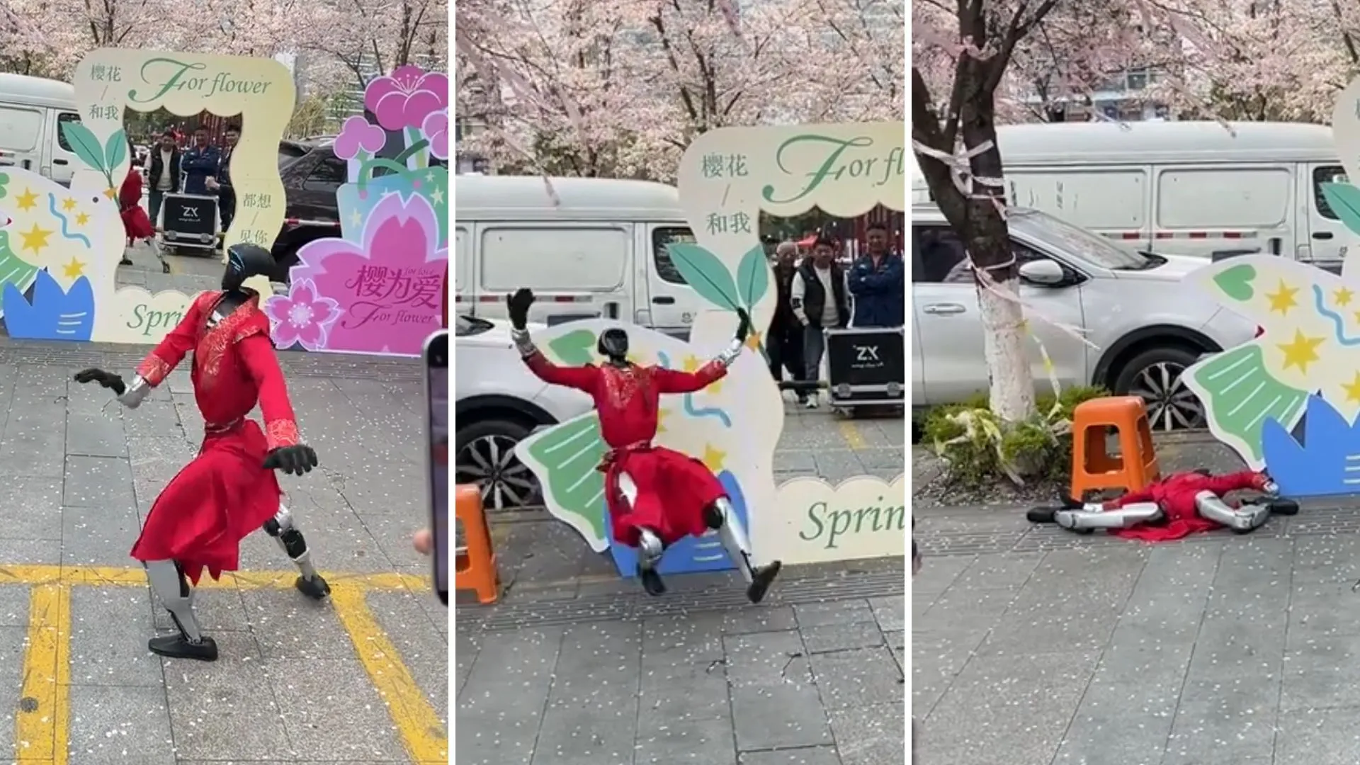 Robô humanoide cai em dança na China e vídeo viraliza - Imagem do artigo