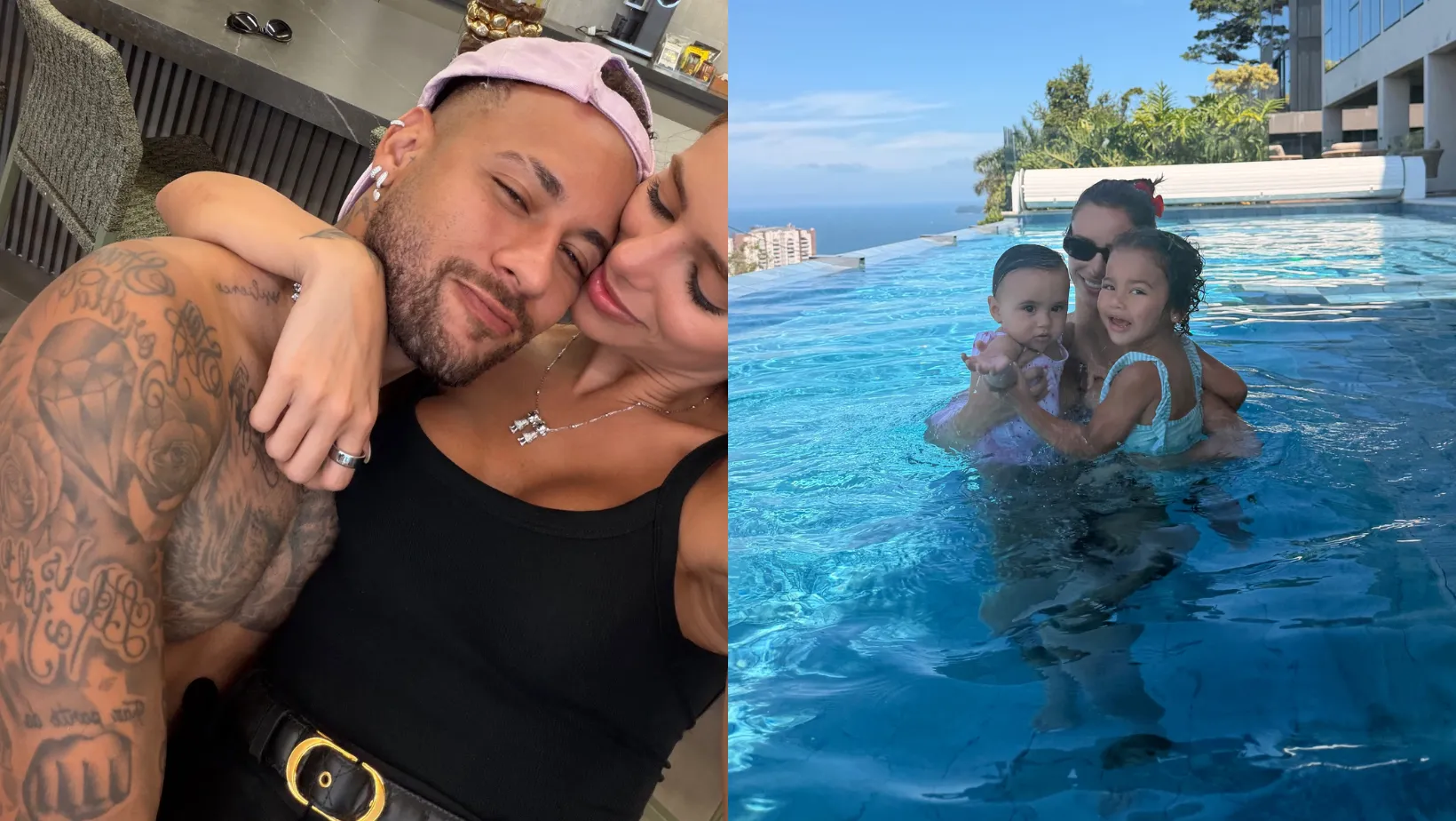 Bruna Biancardi exibe dia de piscina com Neymar e filhas - Imagem do artigo