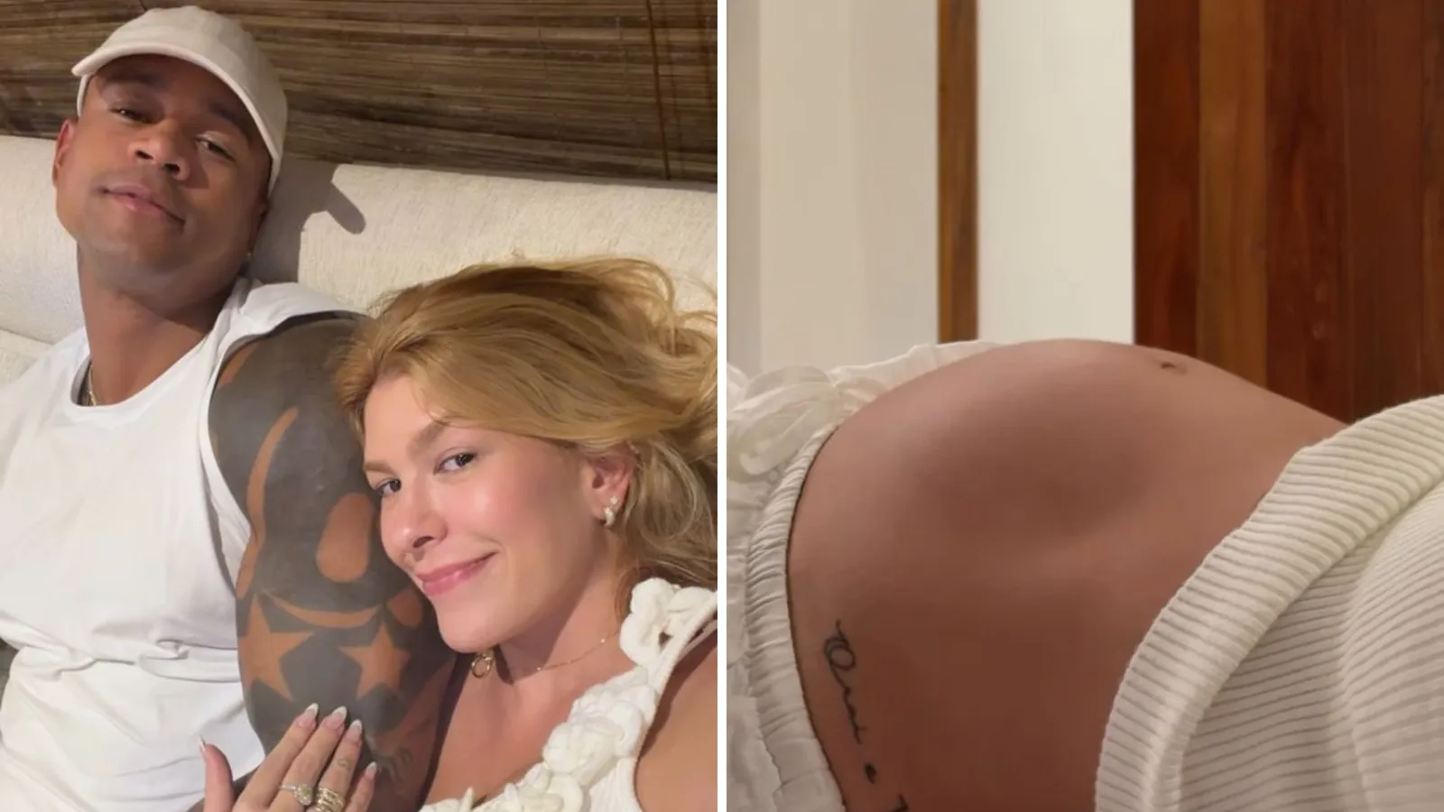 Leo Santana flagra filho mexendo na barriga de Lore - Imagem do artigo