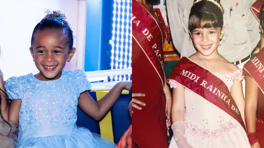 Karoline Lima vê traços da infância na filha Cecília - Imagem do artigo