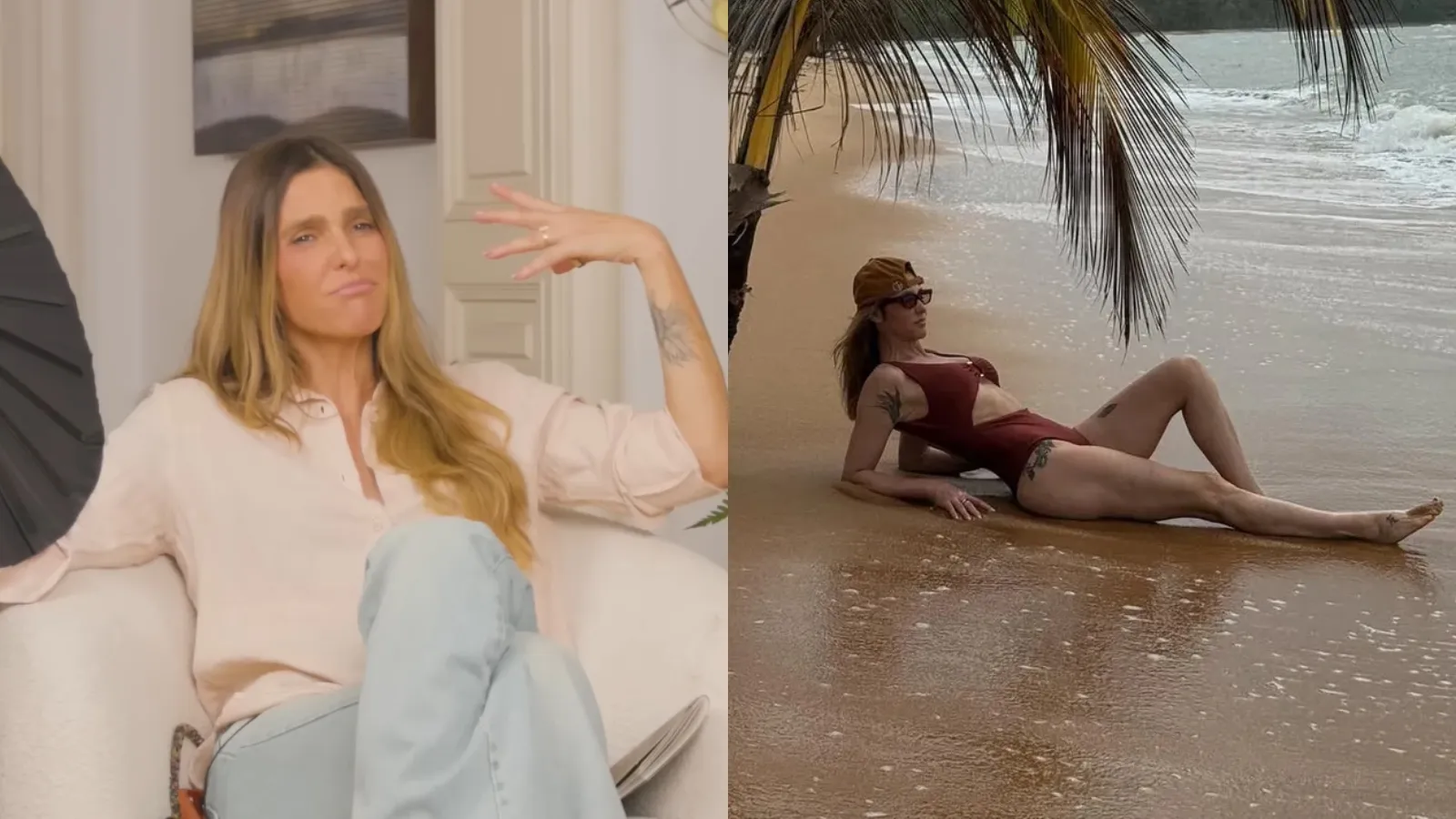 Fernanda Lima expõe insegurança com barriga pós-parto - Imagem do artigo