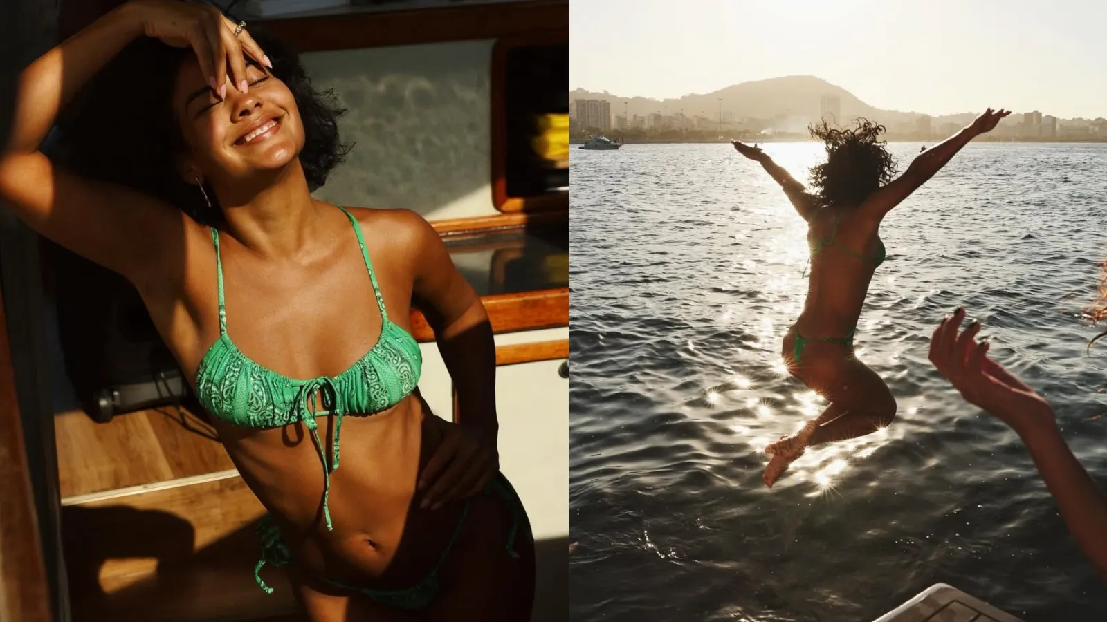 Bella Campos de biquíni verde impressiona em passeio no RJ - Imagem do artigo