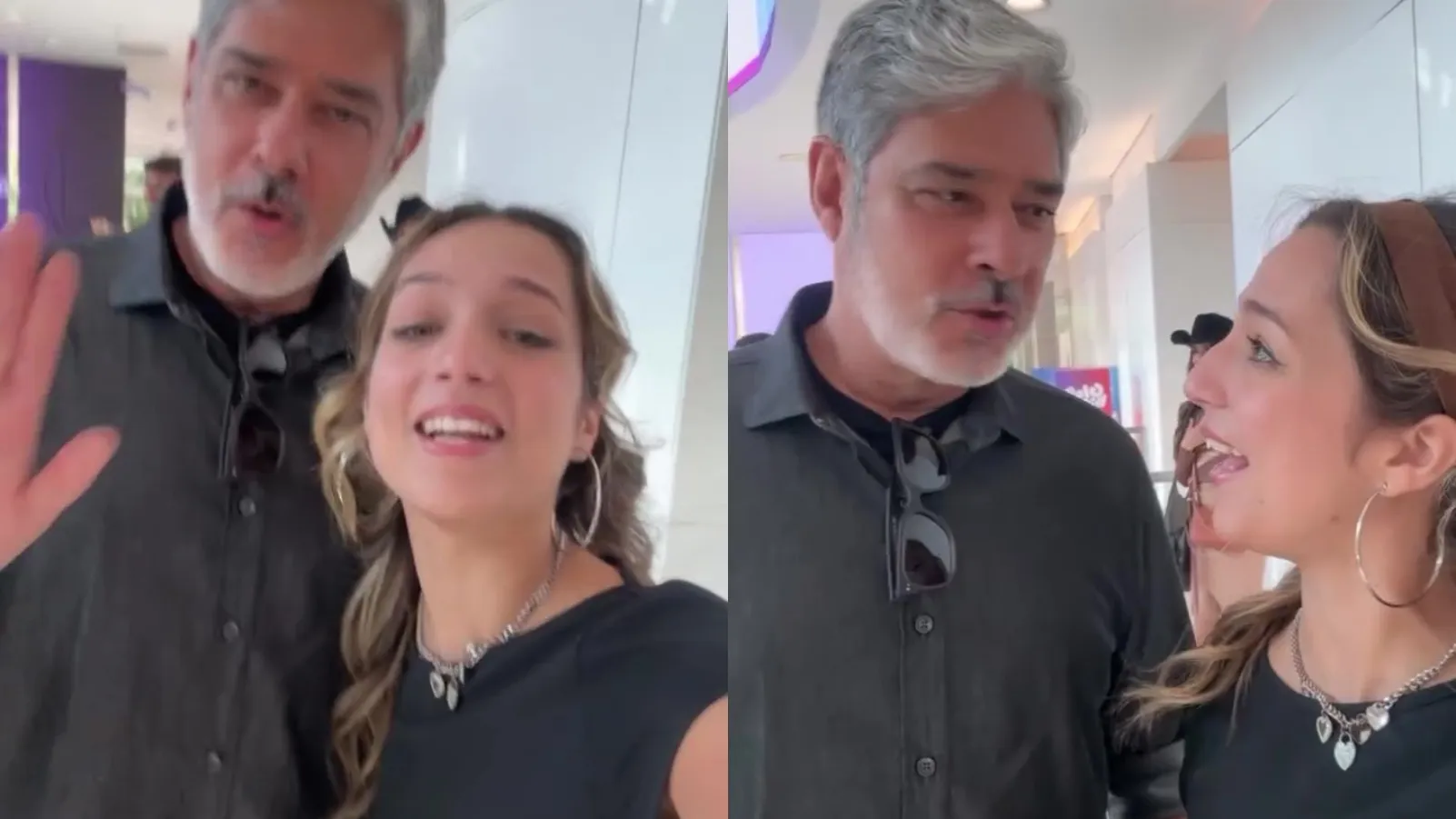 Samira encontra William Bonner e comete gafe ao citar JN - Imagem do artigo