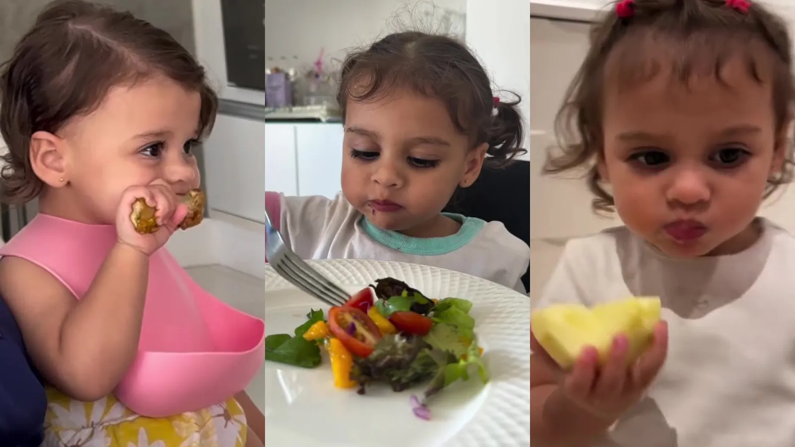 Filha de Neymar encanta internet ao comer de tudo - Imagem do artigo