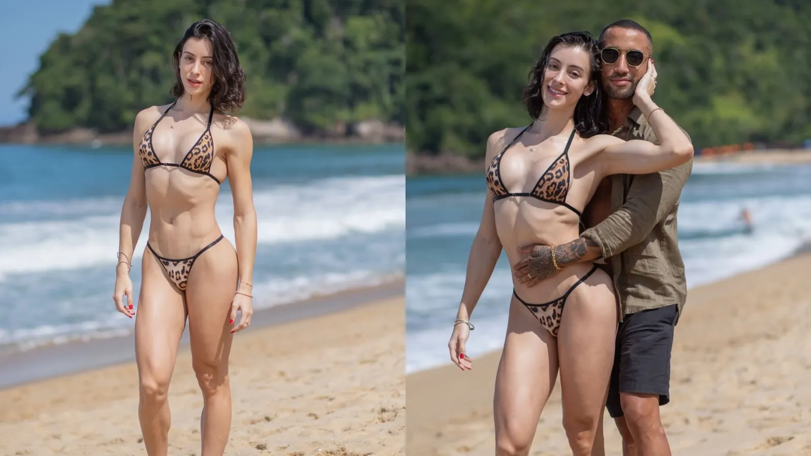 Bella Longuinho exibe biquíni de oncinha em Ubatuba - Imagem do artigo