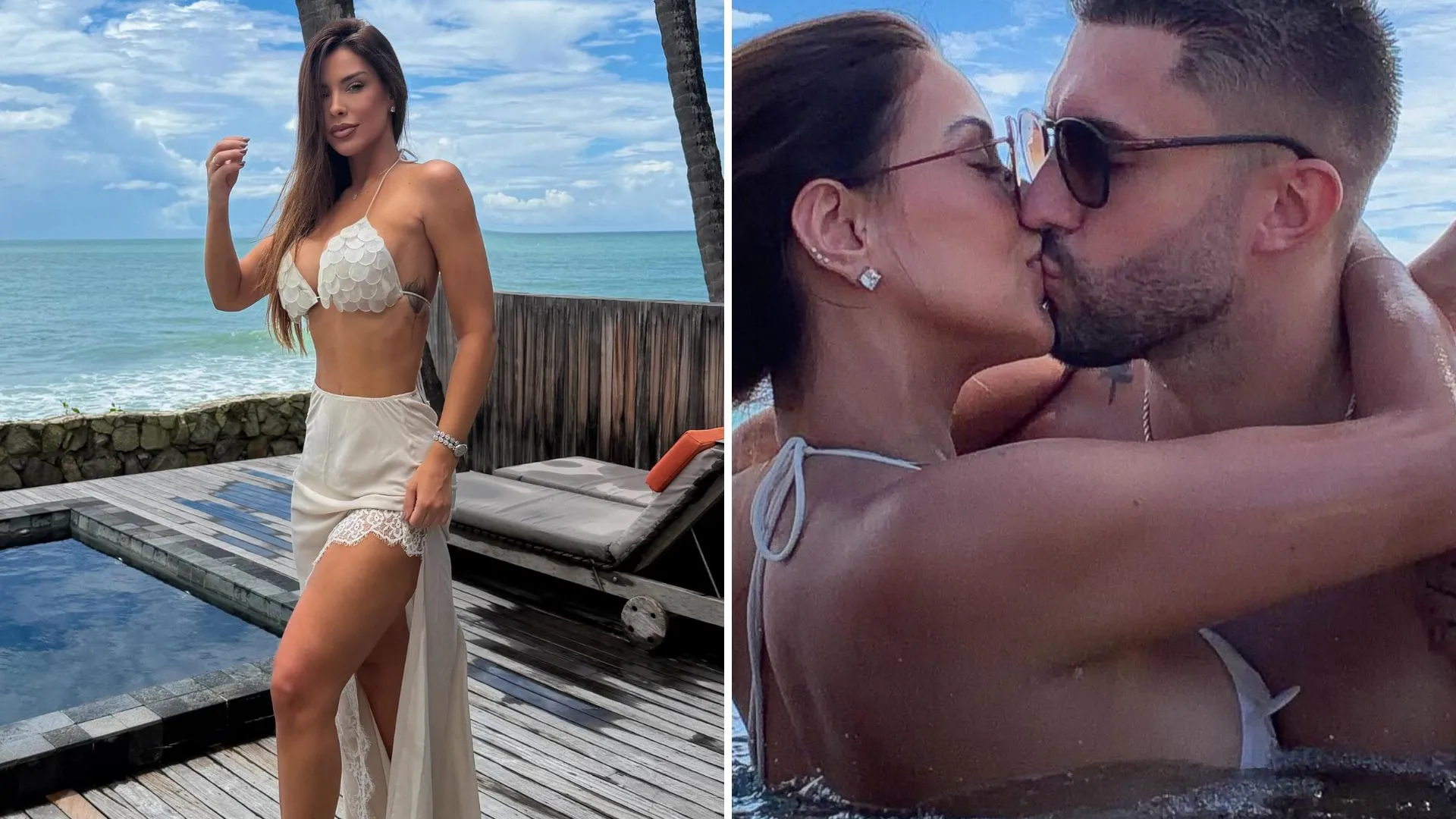 Ivy Moraes e Arthur Picoli trocam beijo em resort de luxo - Imagem do artigo