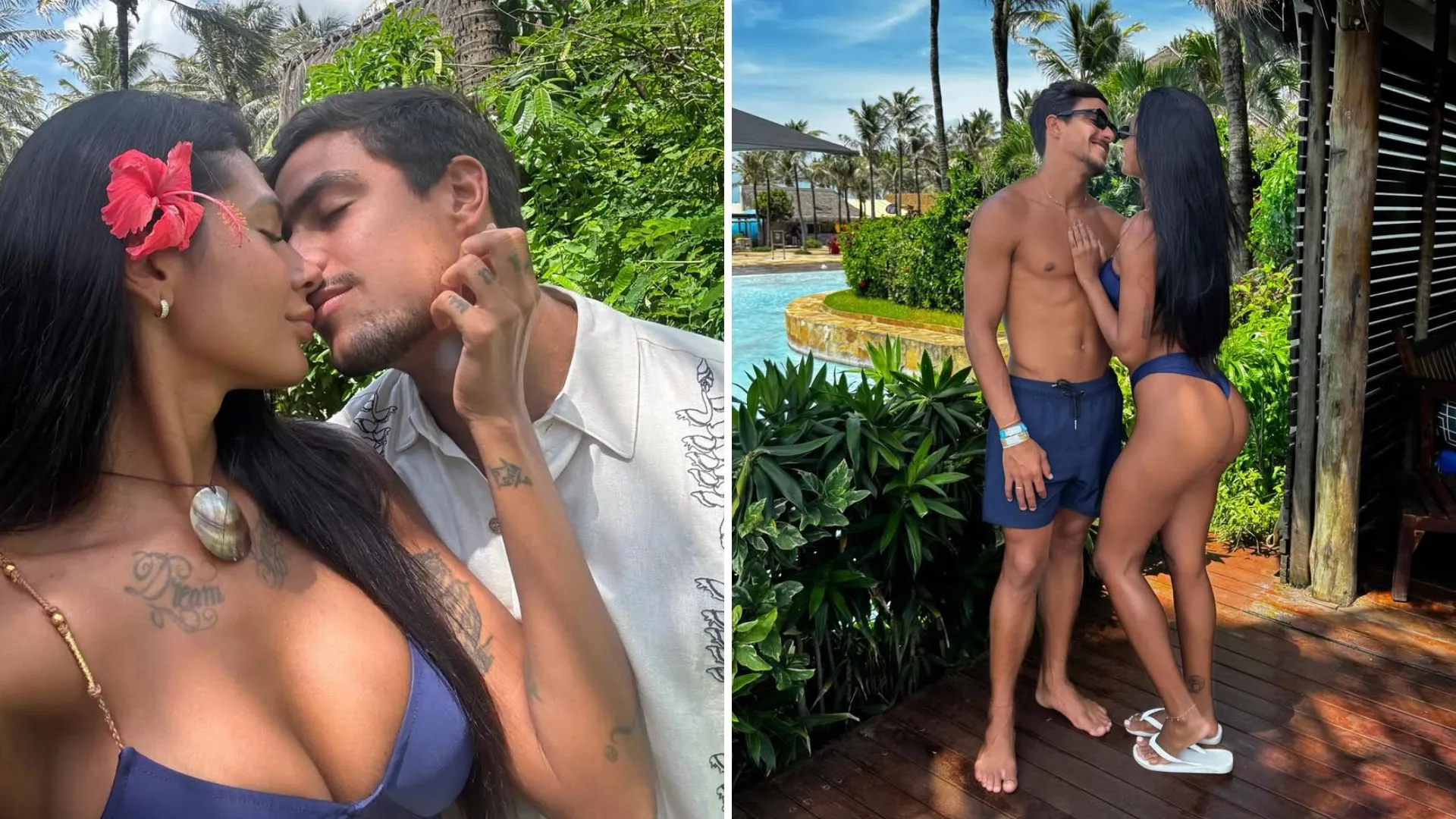 Pocah de biquíni exibe romance com Arthur Pelágio no Ceará - Imagem do artigo