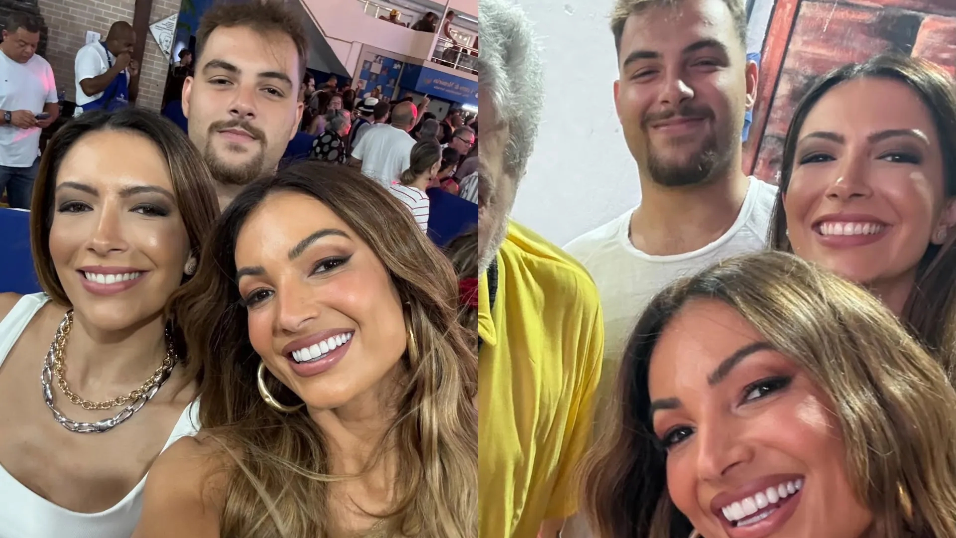 Patrícia Poeta curte samba com filho e irmã Paloma - Imagem do artigo