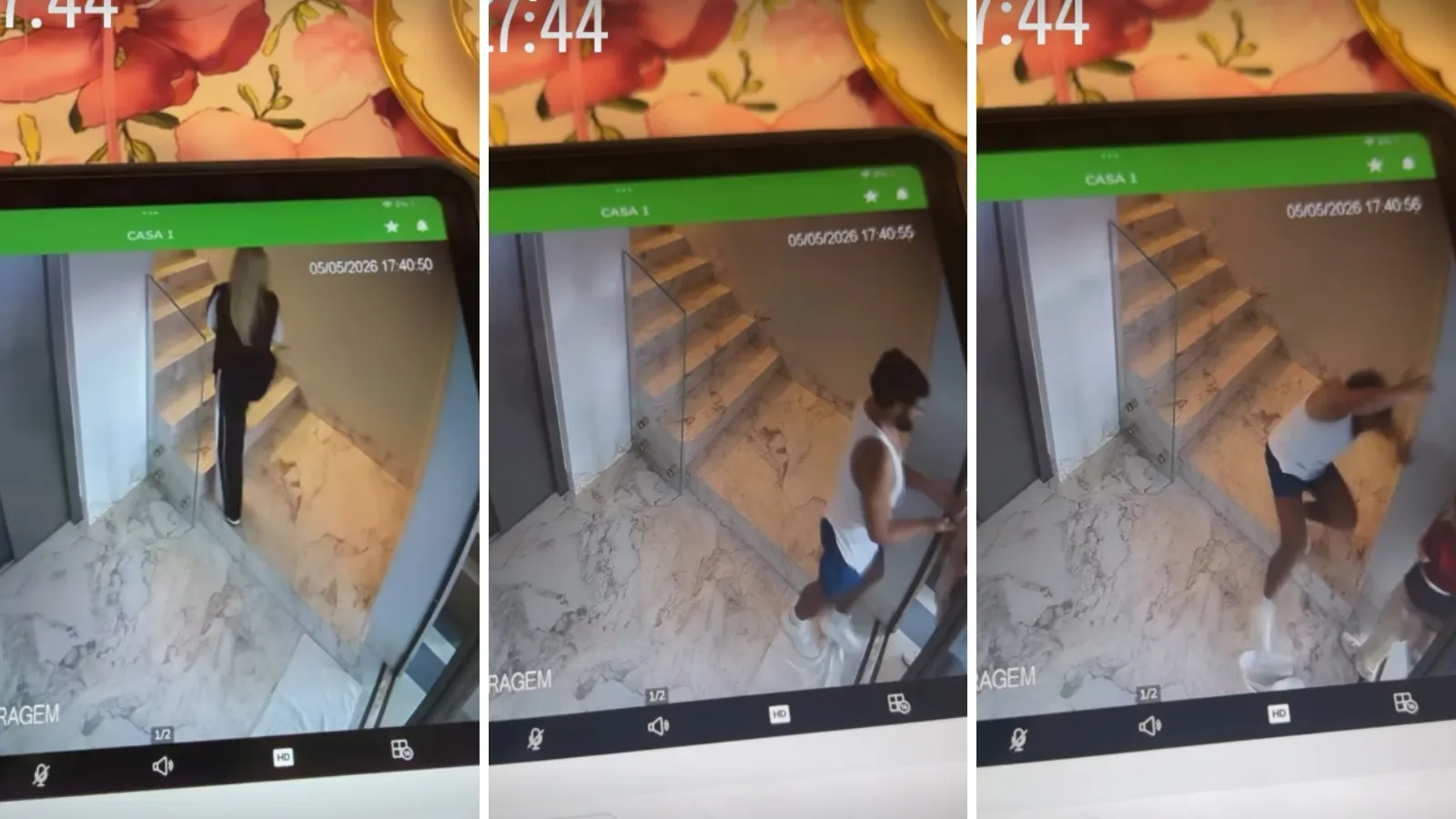 Queda de Lucas Guedez na escada diverte Virginia em vídeo - Imagem do artigo