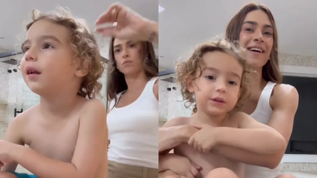 Thaila Ayala corta o cabelo do filho em casa pela 1ª vez - Imagem do artigo