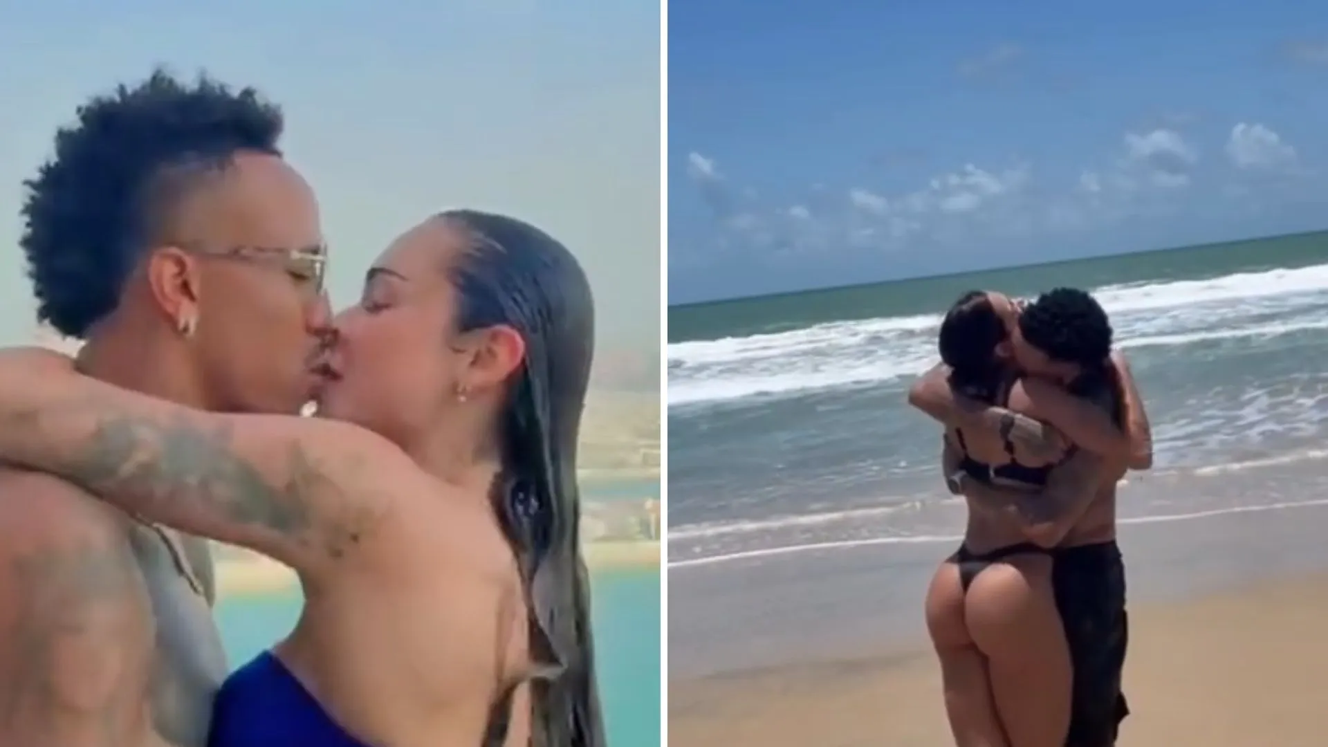 Tainá Militão e Éder Militão trocam beijo romântico e recado - Imagem do artigo