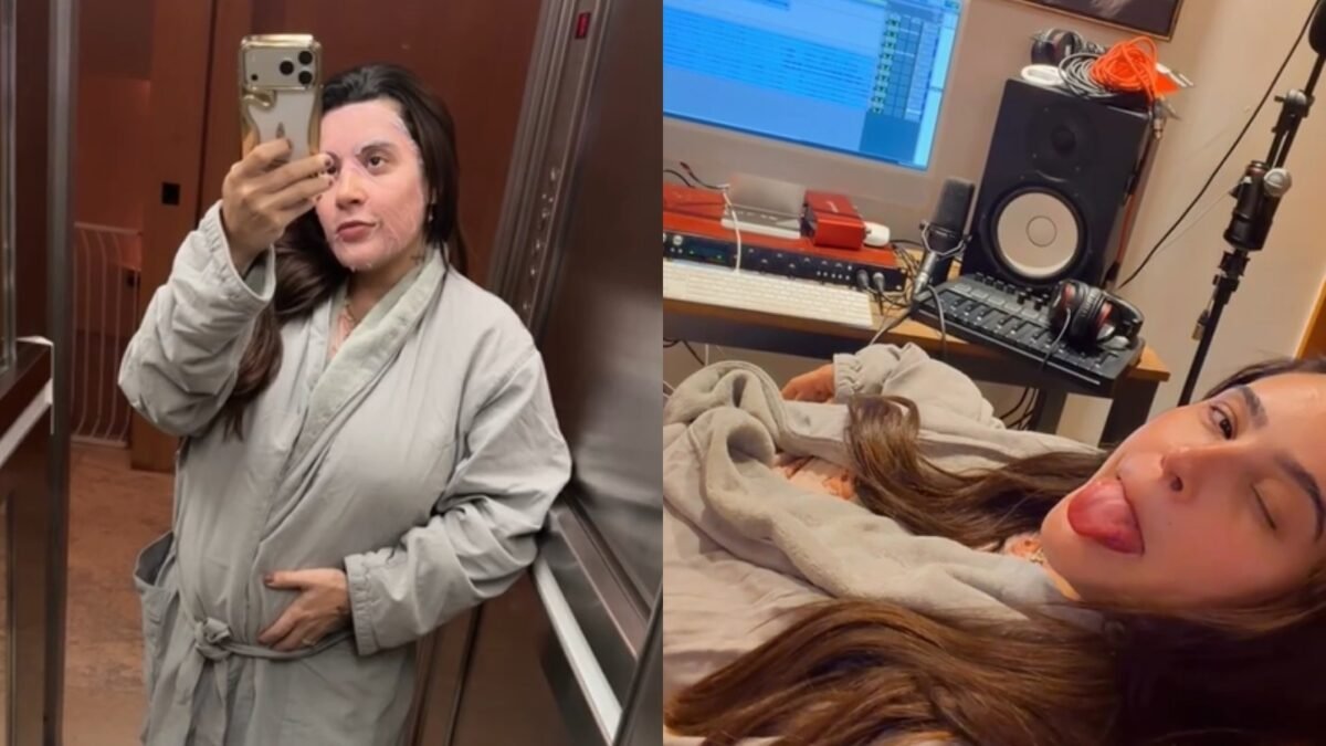 Lauana Prado grávida exibe barriga de 6 meses em roupão - Imagem do artigo