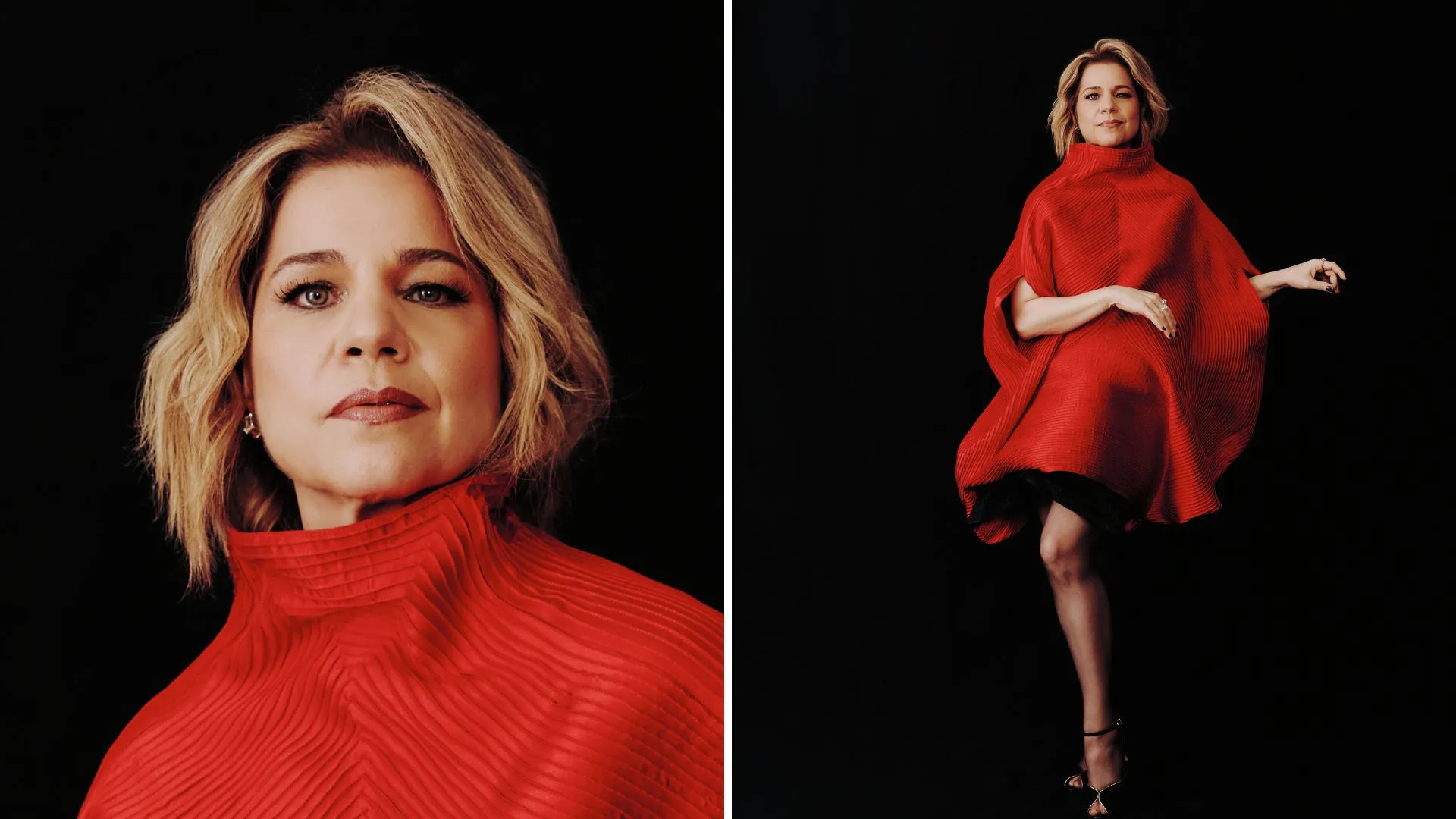 Isabel Teixeira exibe look vermelho inspirado em peça de museu - Imagem do artigo