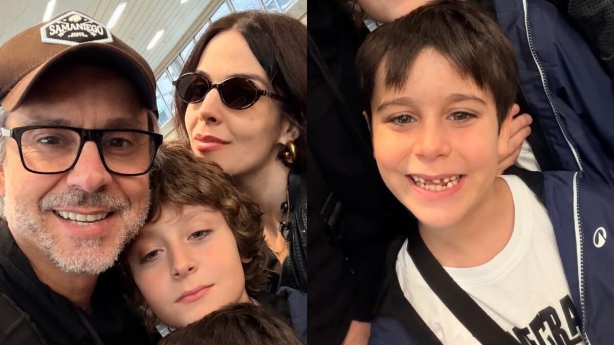 Karen Brusttolin e Alexandre Nero em foto rara da família - Imagem do artigo