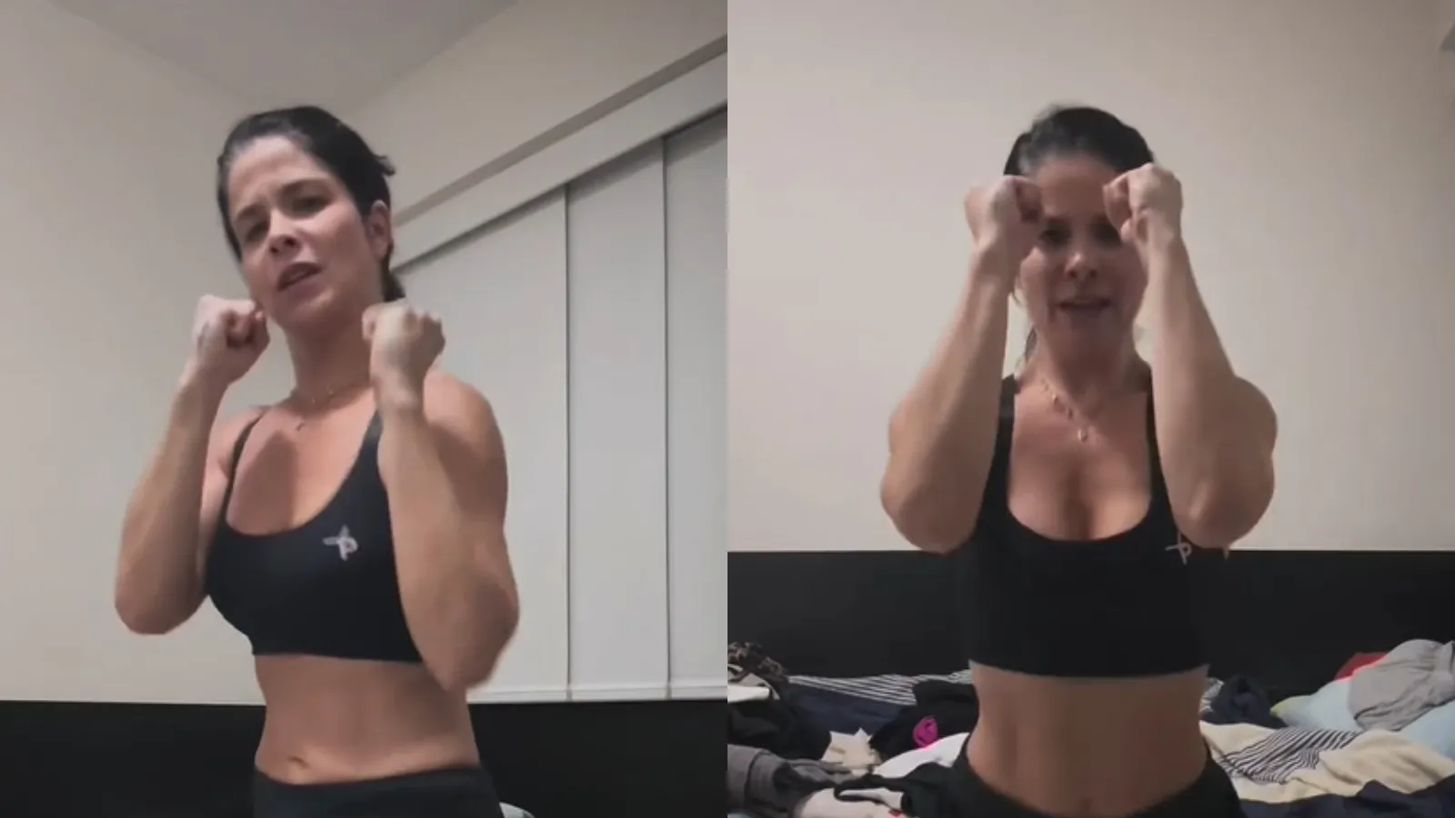 Samara Felippo faz treino em casa e exibe abdômen definido - Imagem do artigo