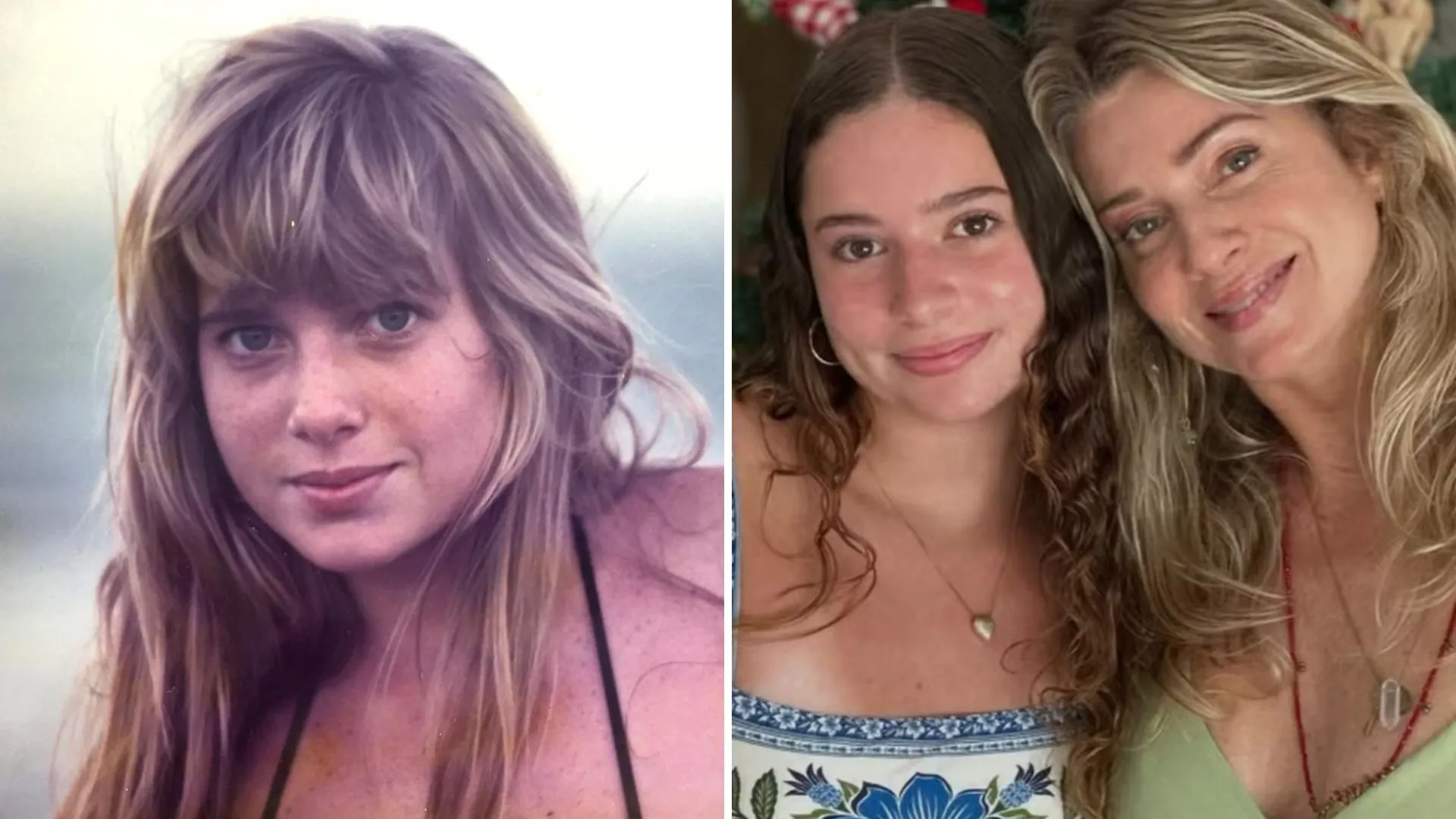Letícia Spiller exibe foto aos 15 anos e compara com filha - Imagem do artigo