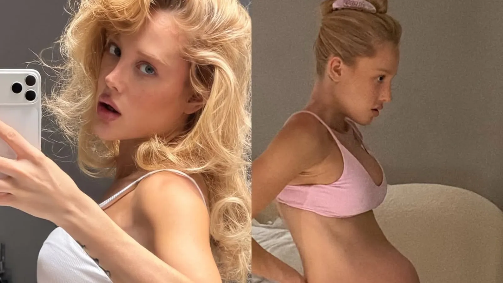 Malu Borges exibe barrigão da gravidez e contorno da filha - Imagem do artigo