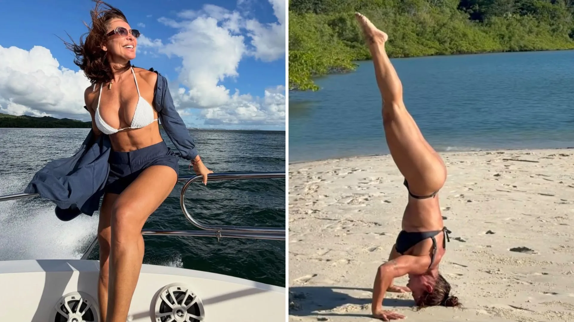 Scheila Carvalho de biquíni exibe barriga trincada em barco - Imagem do artigo