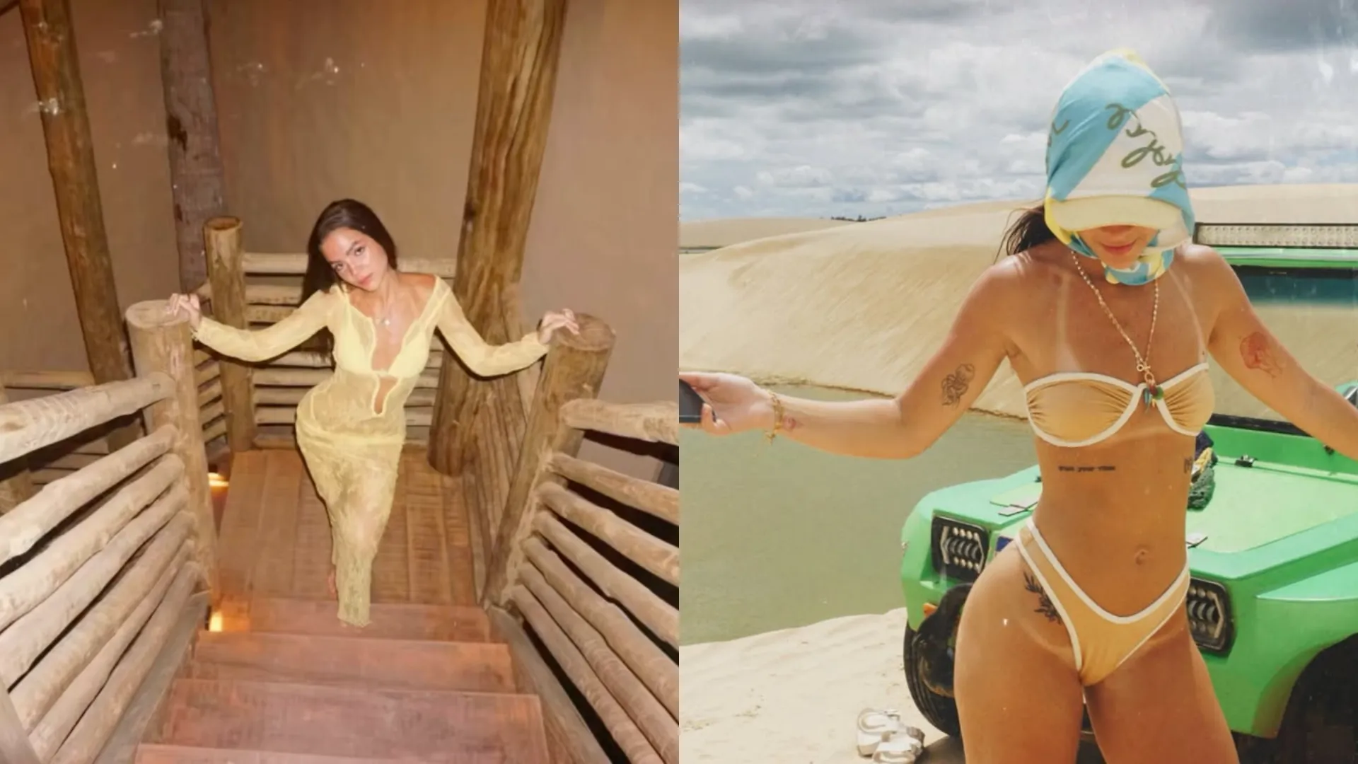 Mel Maia exibe vestido transparente em viagem ao Ceará - Imagem do artigo