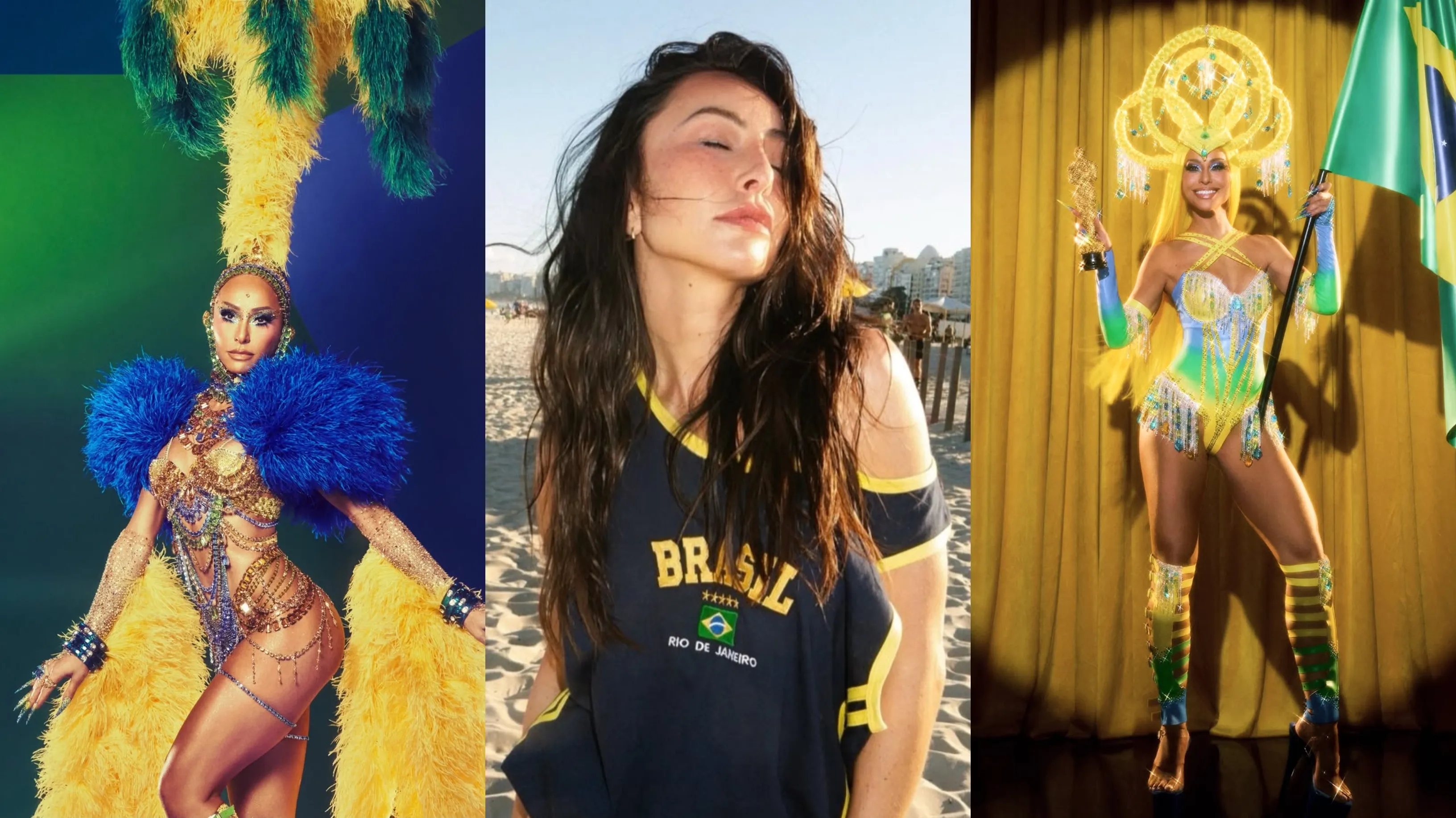 Sabrina Sato exibe looks verde-amarelos para a Copa do Mundo - Imagem do artigo