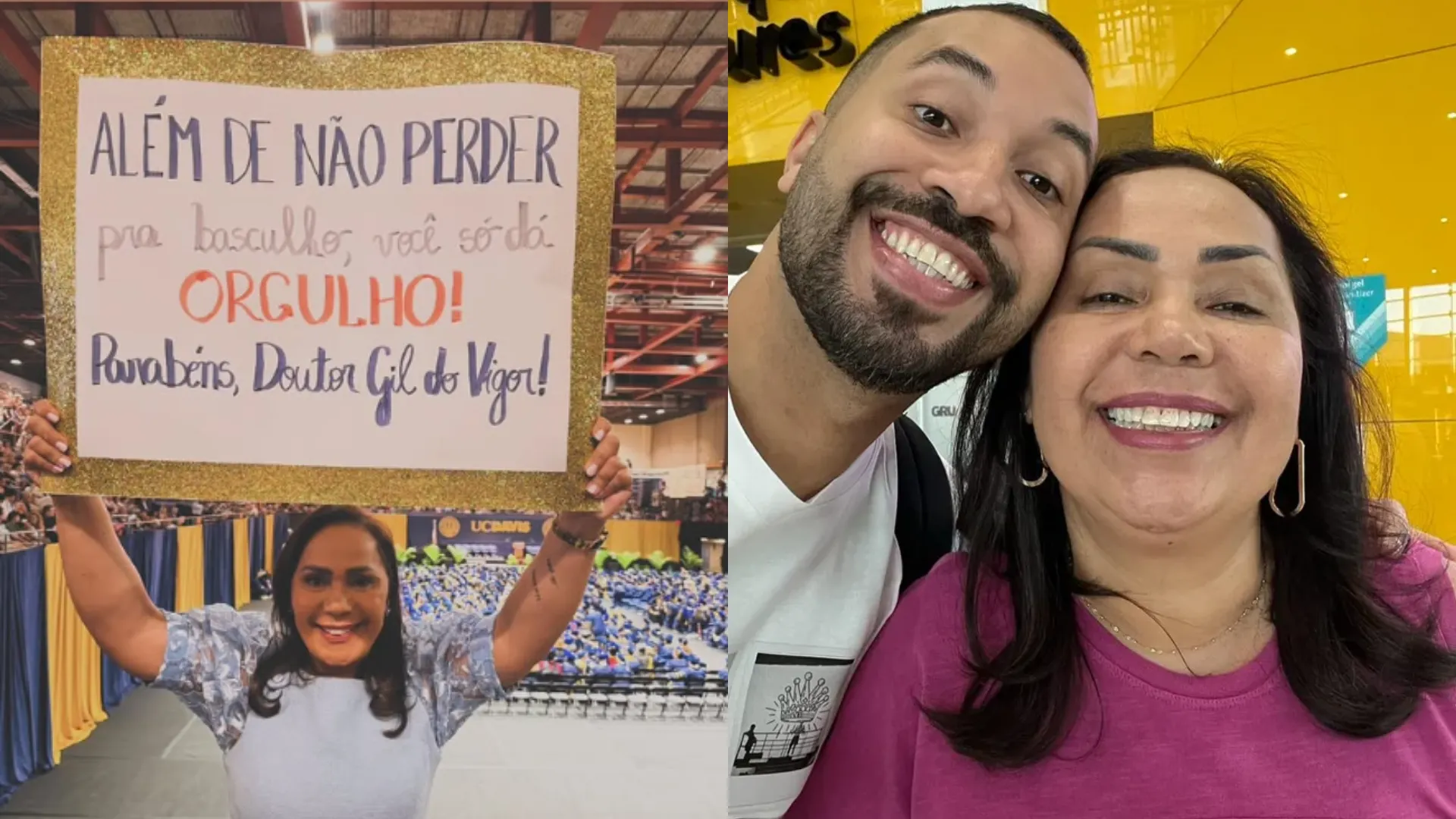 Gil do Vigor comemora formatura nos EUA com ‘basculho’ - Imagem do artigo