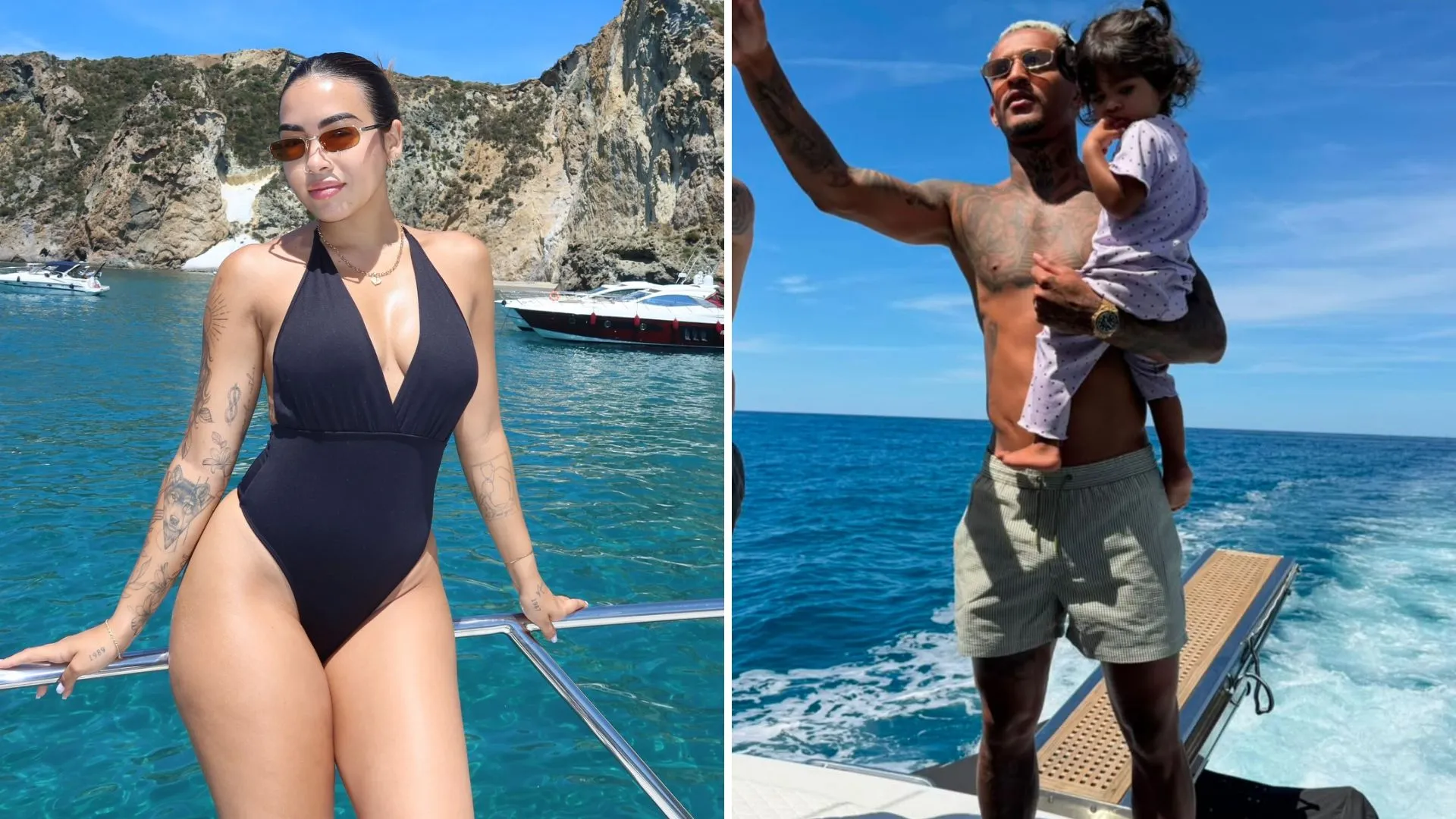 Lateral Wesley relaxa em passeio de barco após corte - Imagem do artigo