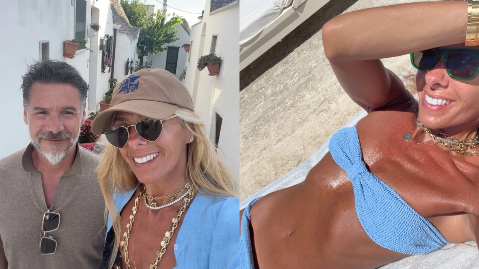 Adriane Galisteu exibe biquíni azul em viagem à Itália - Imagem do artigo