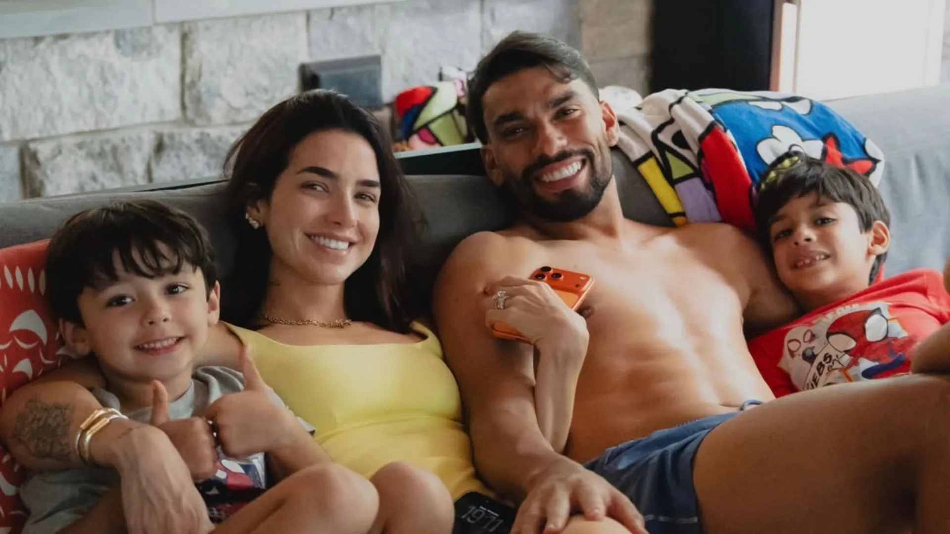 Duda Fournier mostra momento em família com Lucas Paquetá - Imagem do artigo